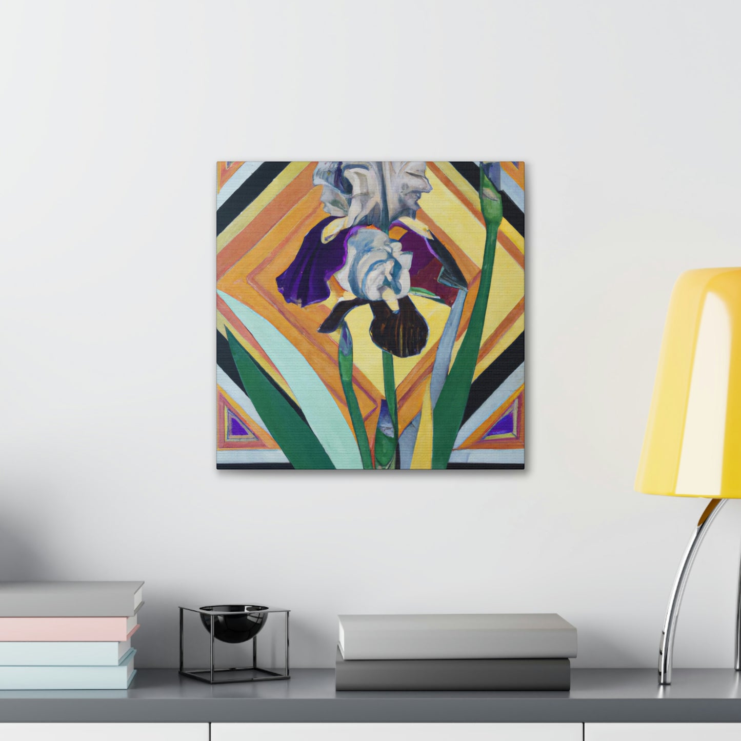 Iris, Glowing Gemstone - Canvas