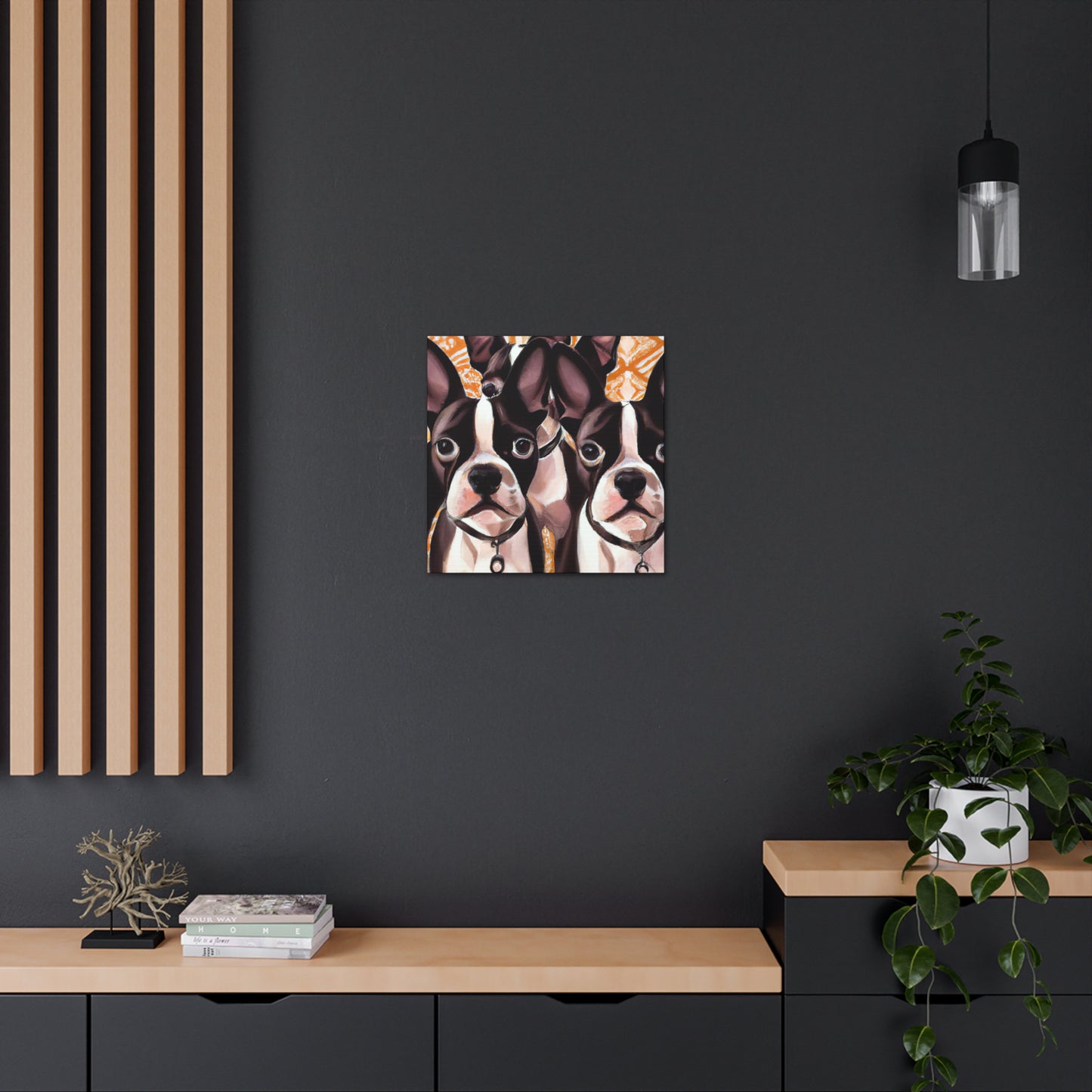 "Boston Terrier Splendour" - Canvas