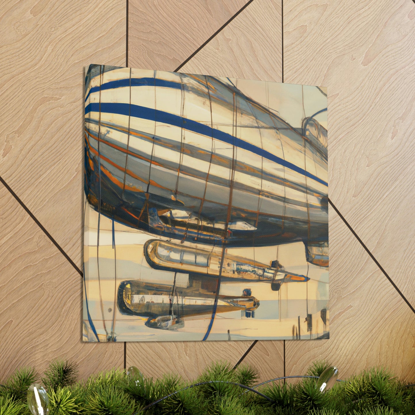 "Ascending Blimp Dreamscape" - Canvas