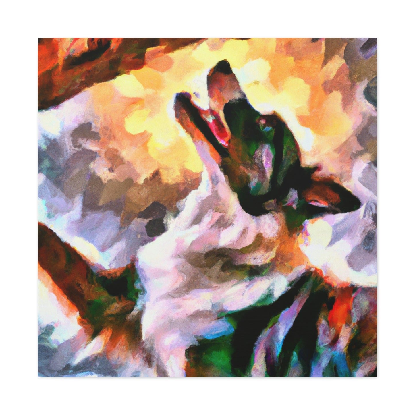 Border Collie Elegance - Canvas