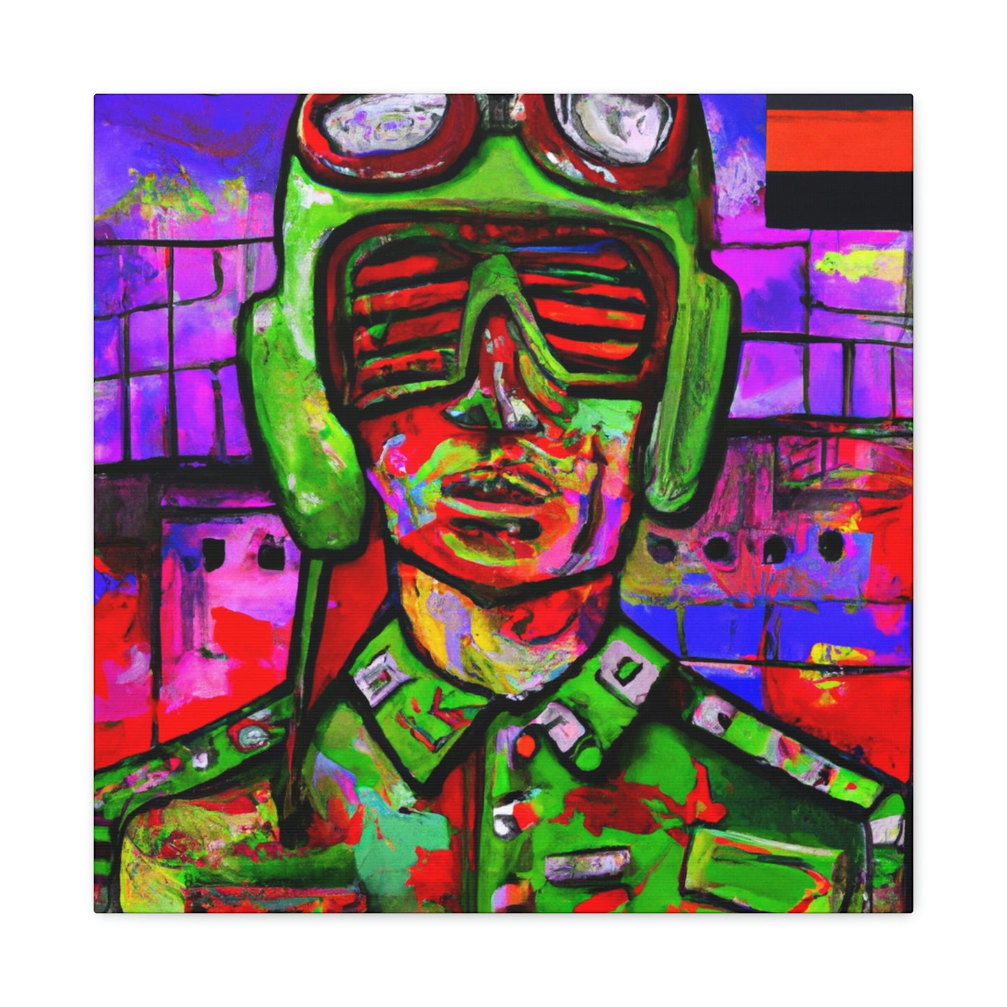 Aviator Soars Fauvism - Canvas