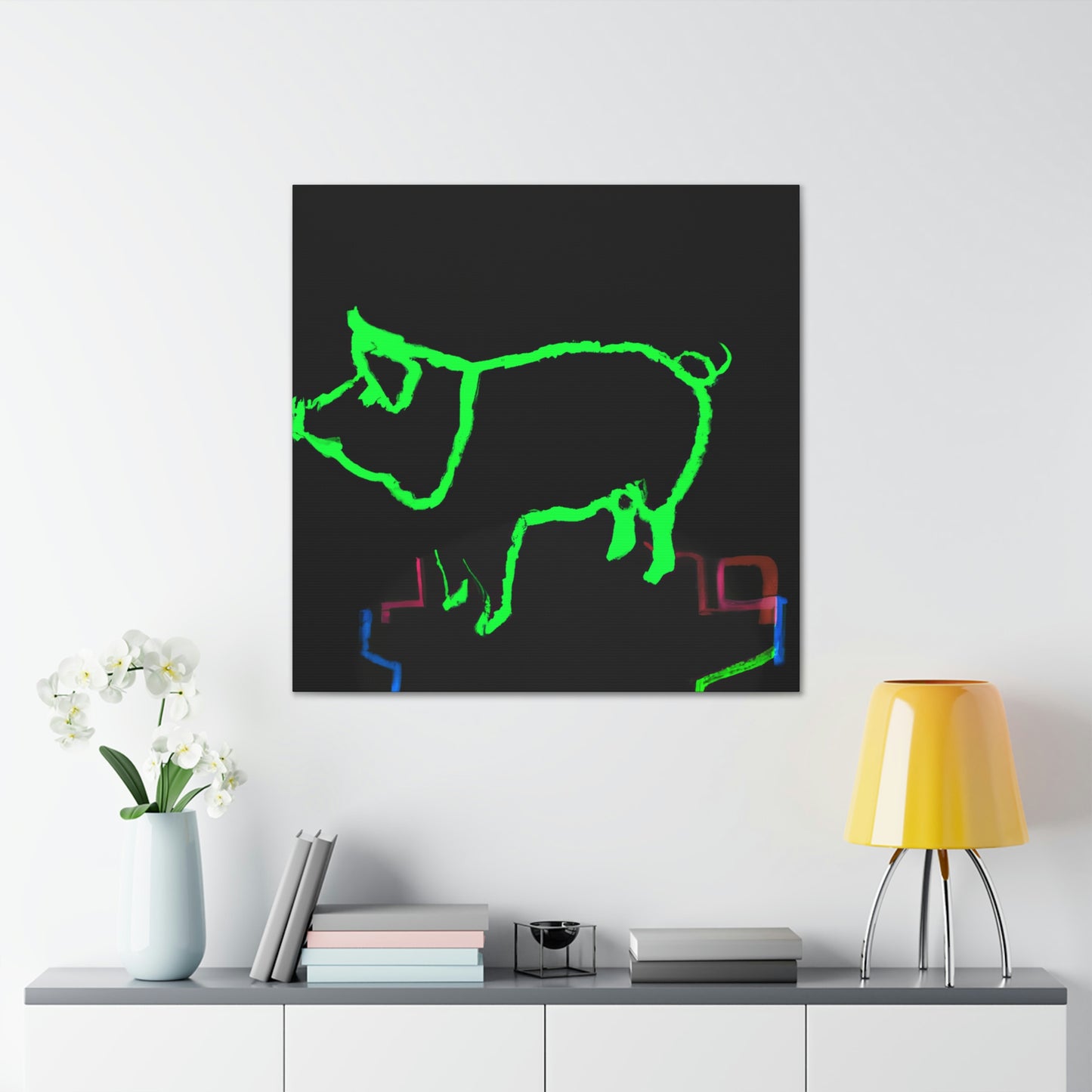 "Pig with Paunchy Pride" - Canvas