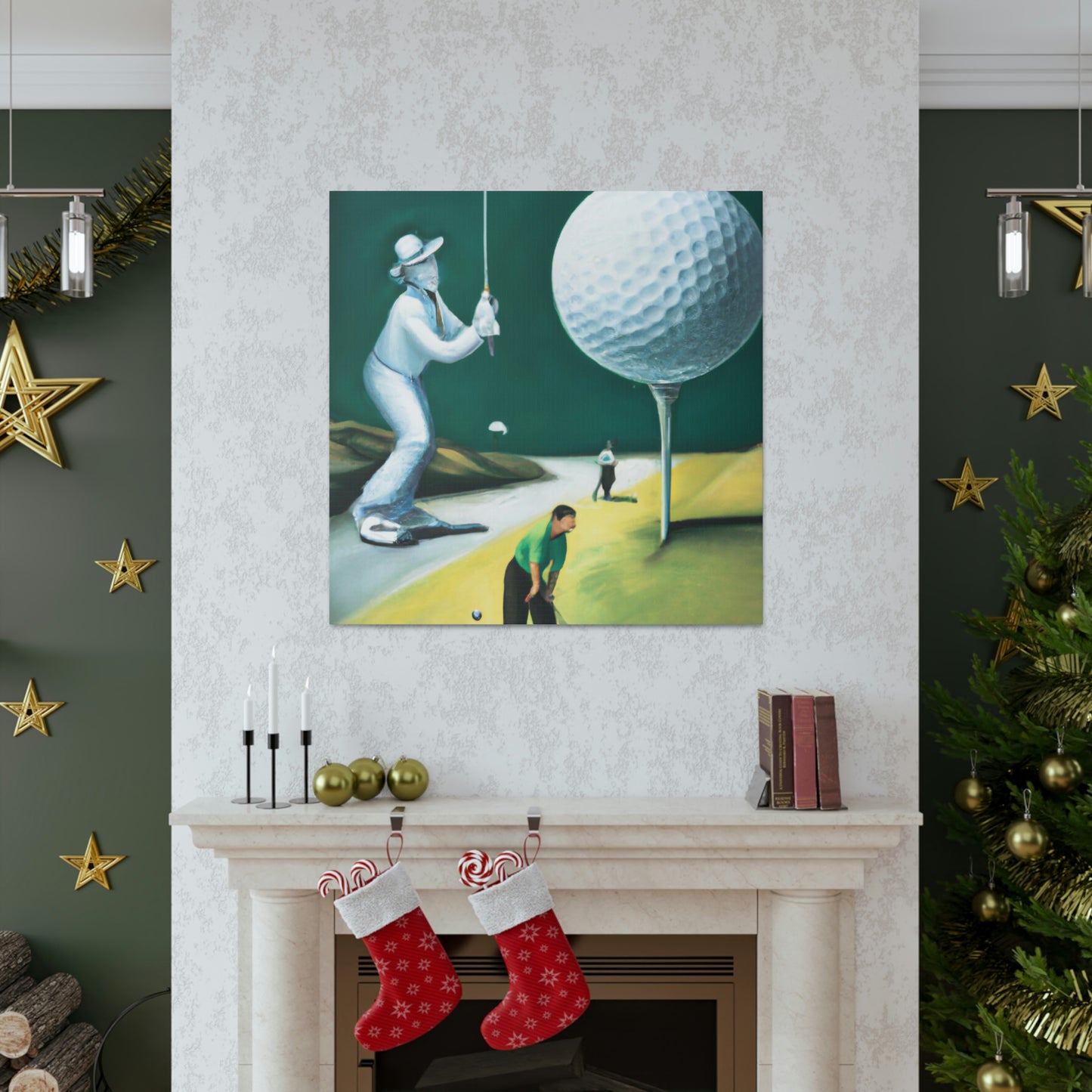 Golfing Through Dreamland - Canvas