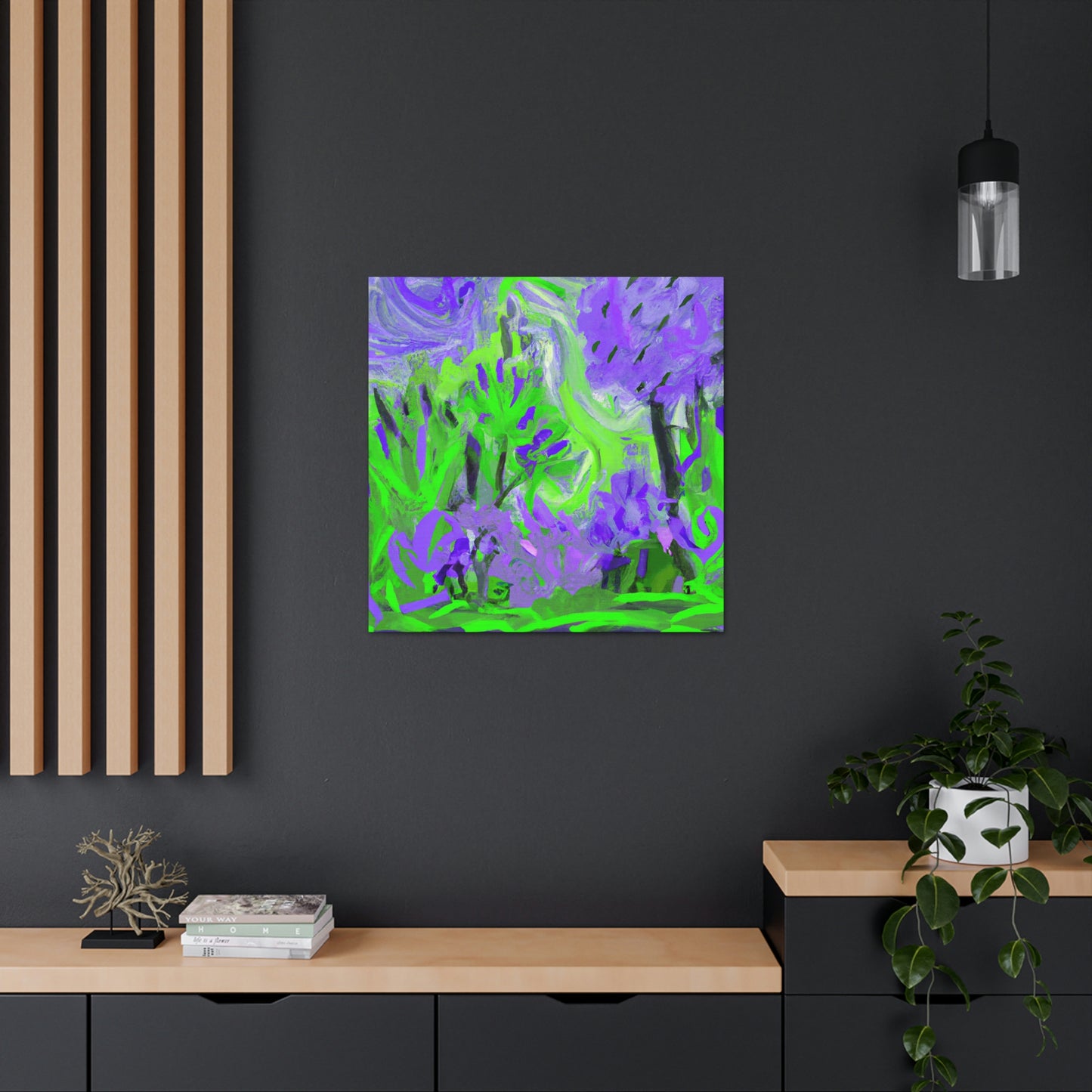 Lilac Expression Abstraction - Canvas