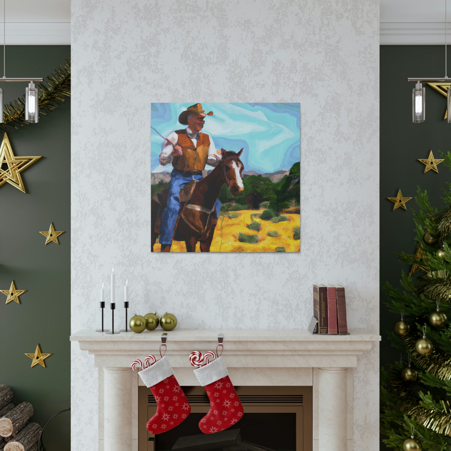 "Cowboy On The Range" - Canvas