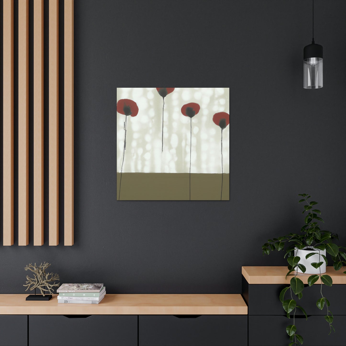 Poppies in Reflection - Canvas