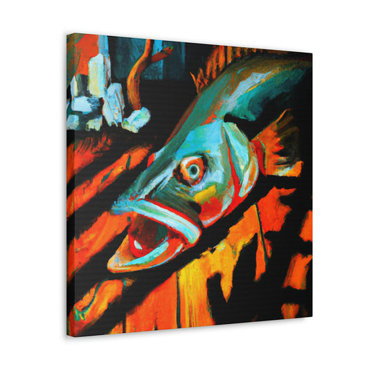 Walleye in Expressionism - Canvas