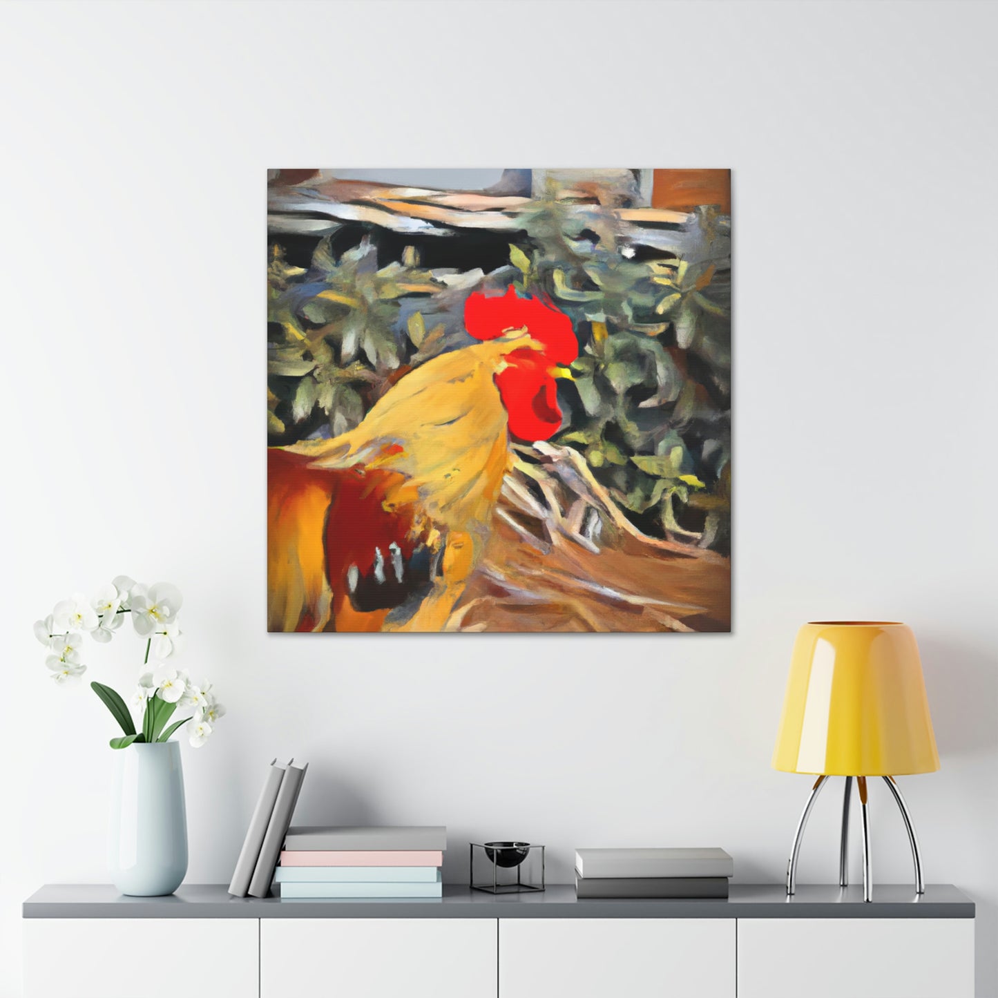 "The Cocky Rooster" - Canvas