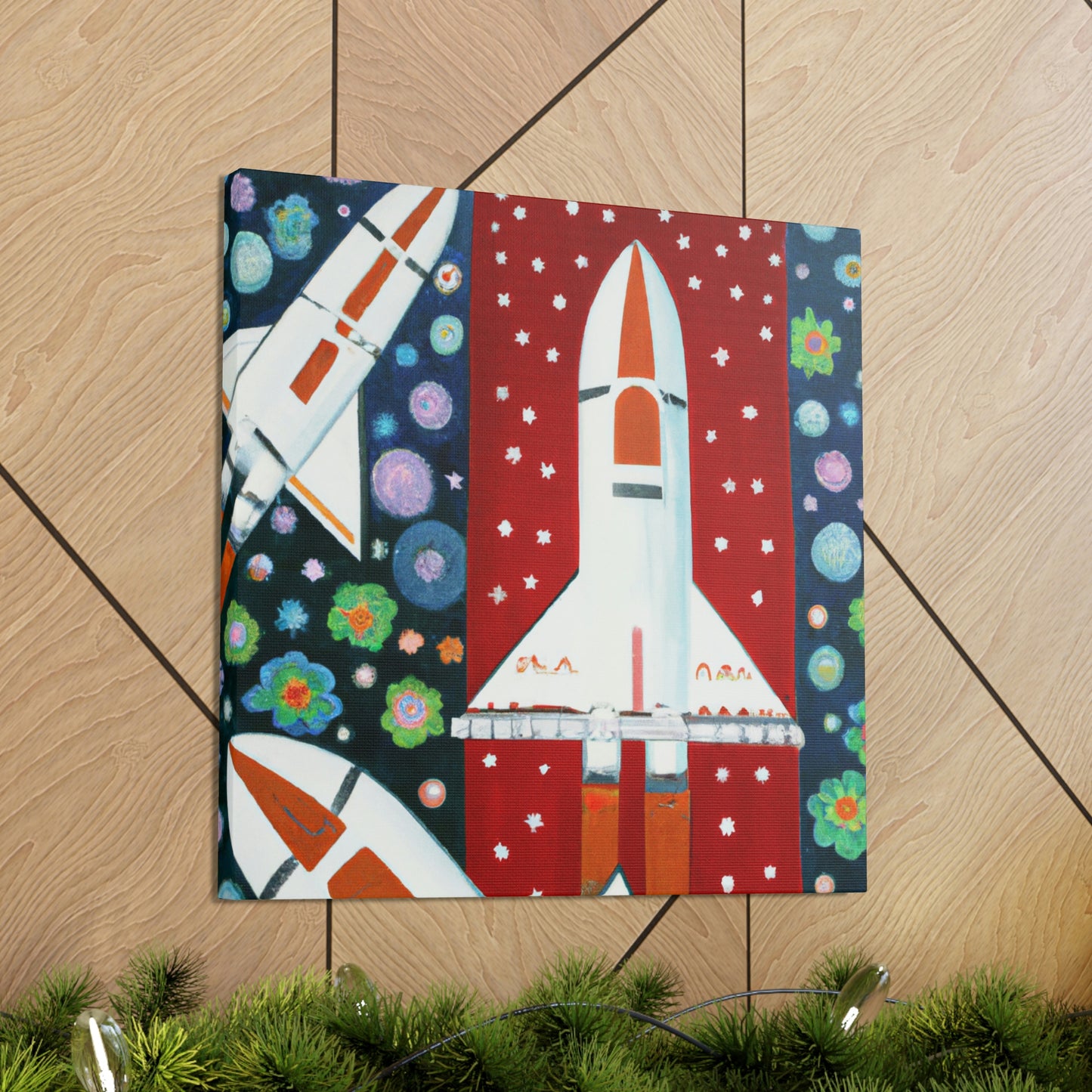 "Space Shuttles Soaring" - Canvas