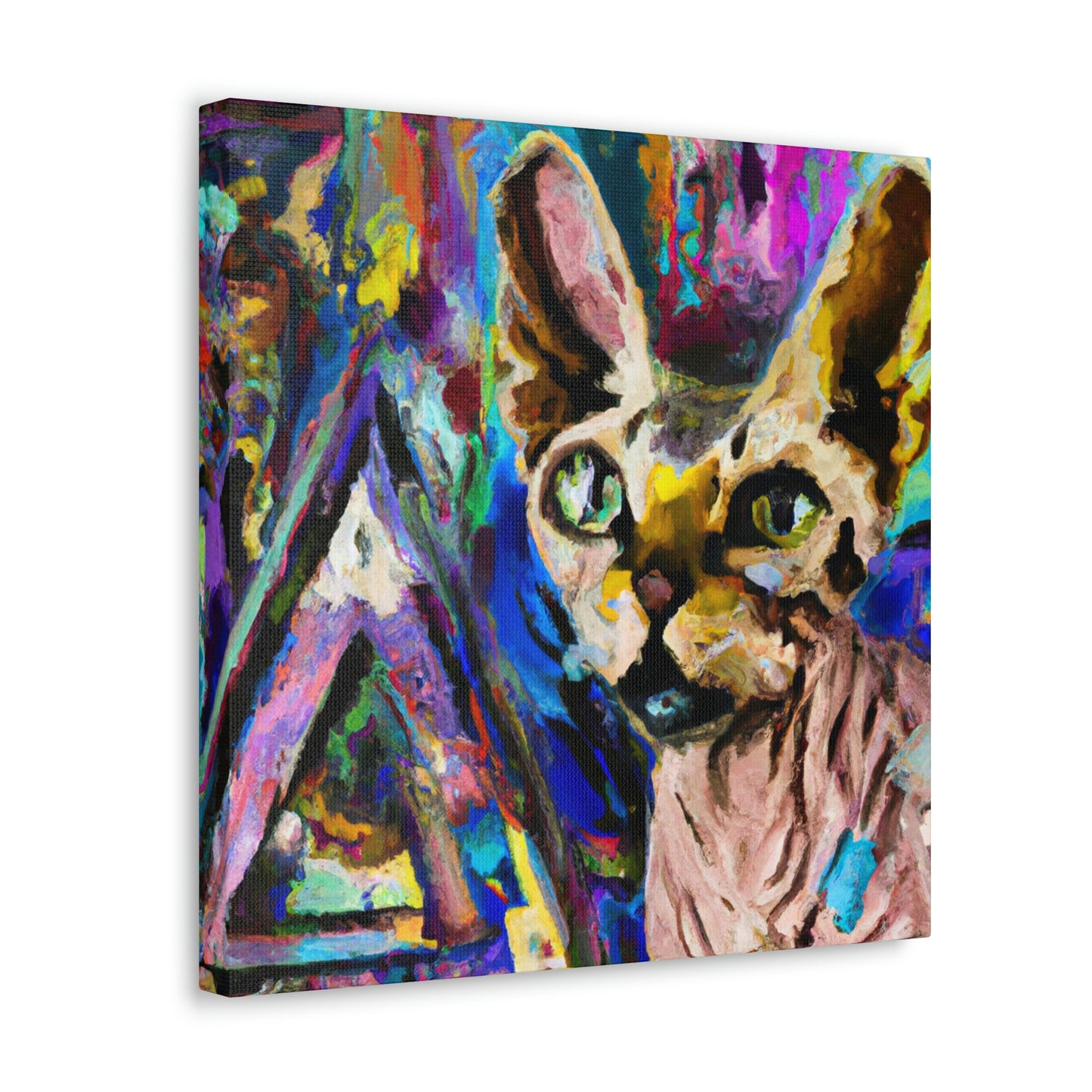 Sphynx in Abstraction - Canvas