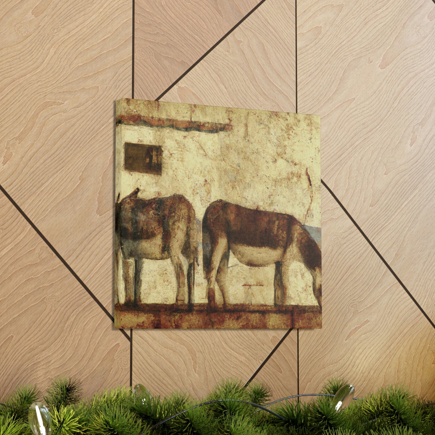 "Donkey in Deco Style" - Canvas