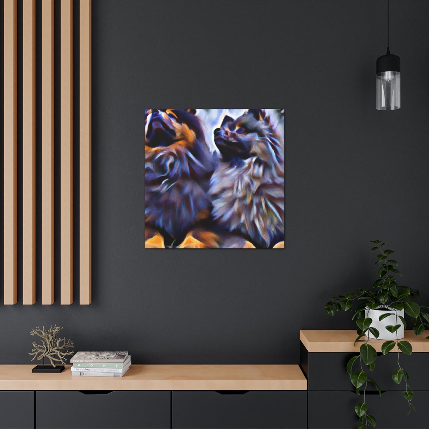 Keeshond in Dreamscape - Canvas