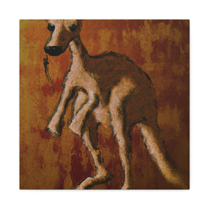 Kangaroo in Moonlight - Canvas