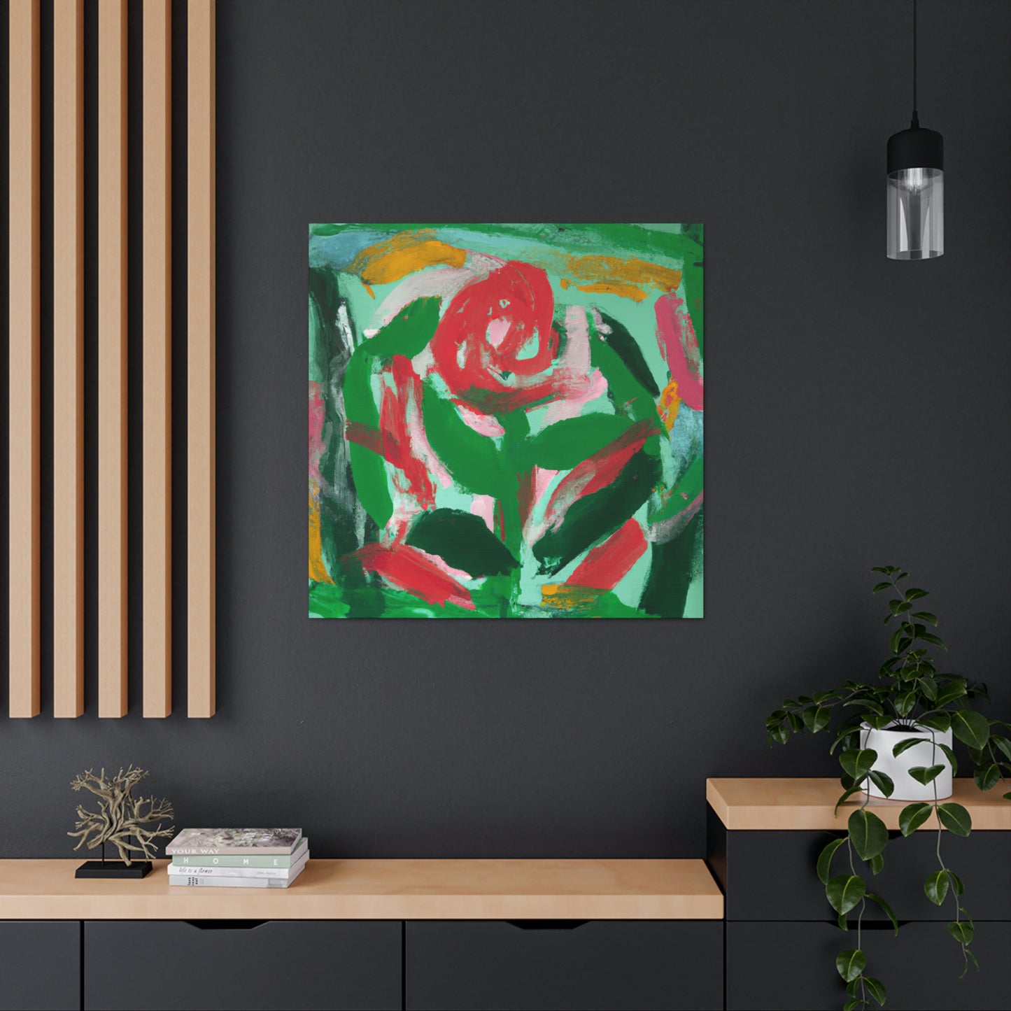 "Rose in Expressionism Era" - Canvas