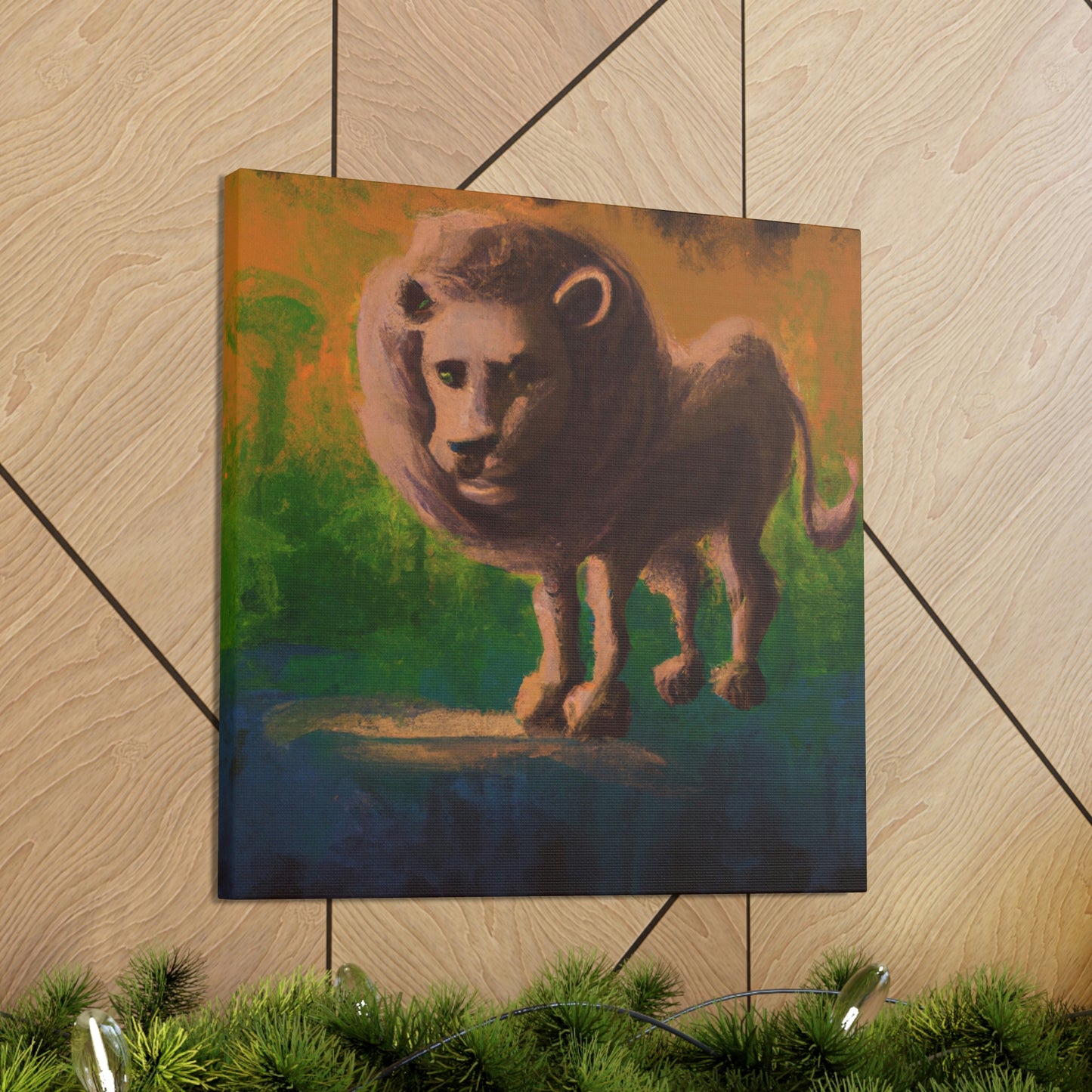 Lion in Baroque Era - Canvas