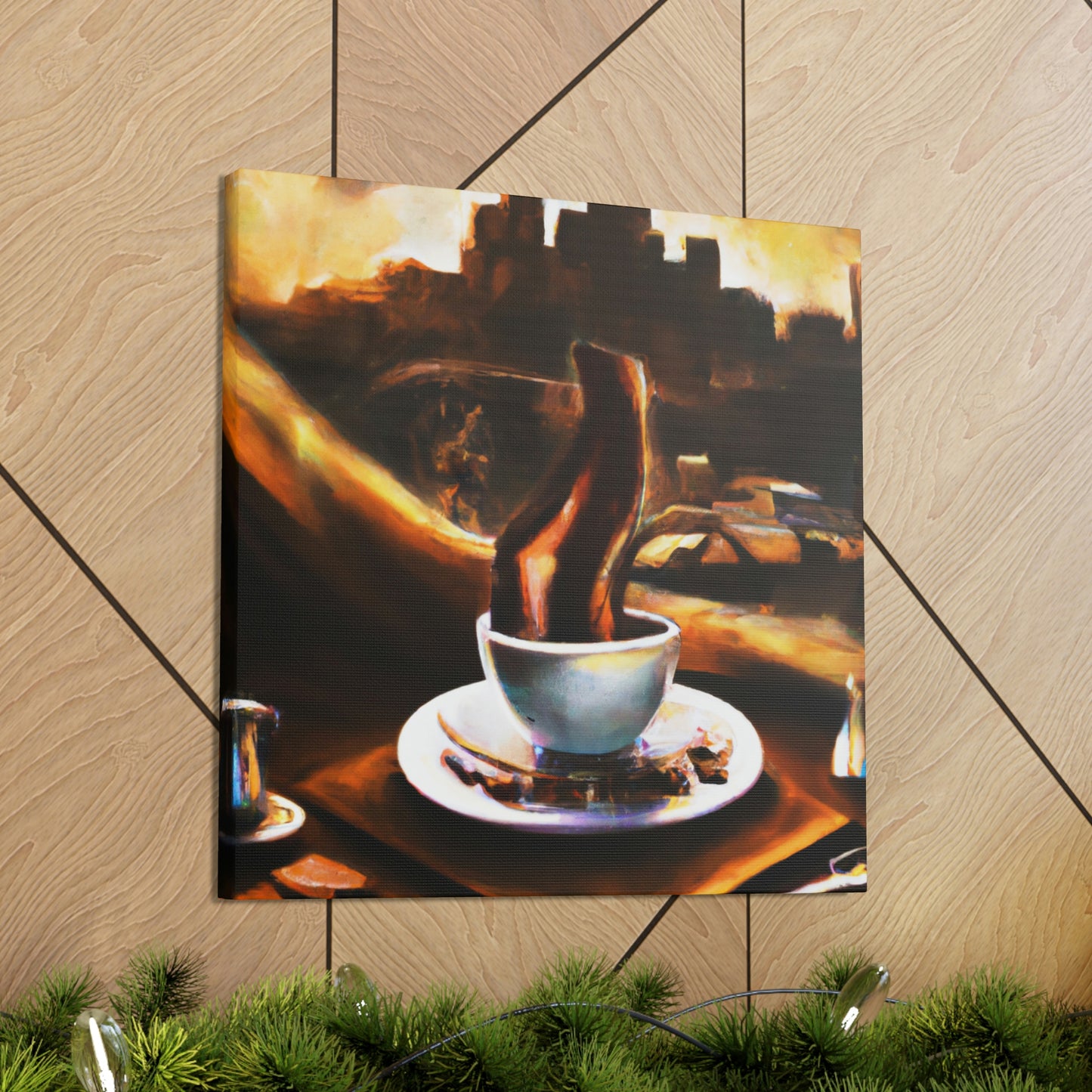 "Brewed Beauty of Coffee" - Canvas