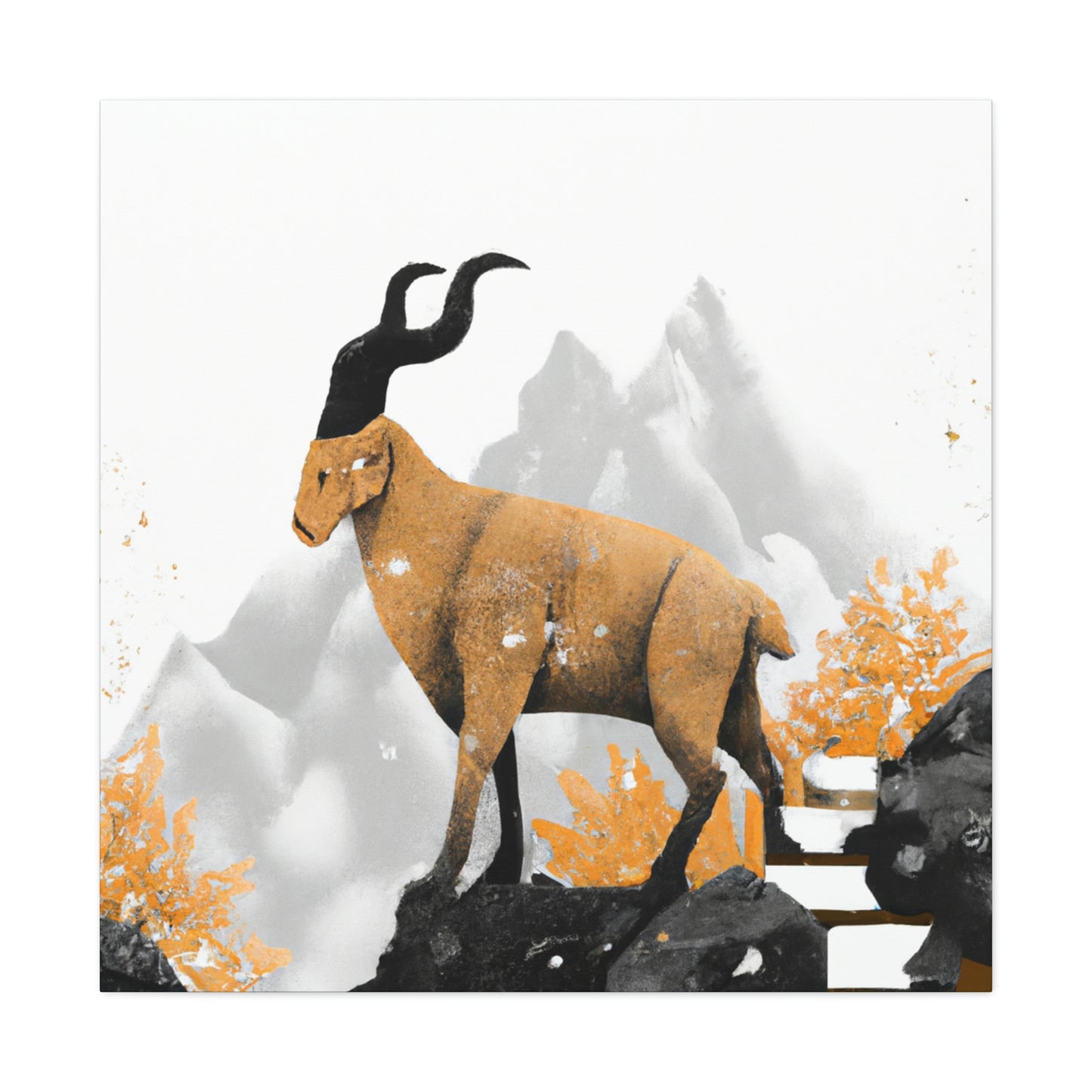 Mountain Goat Splendor. - Canvas