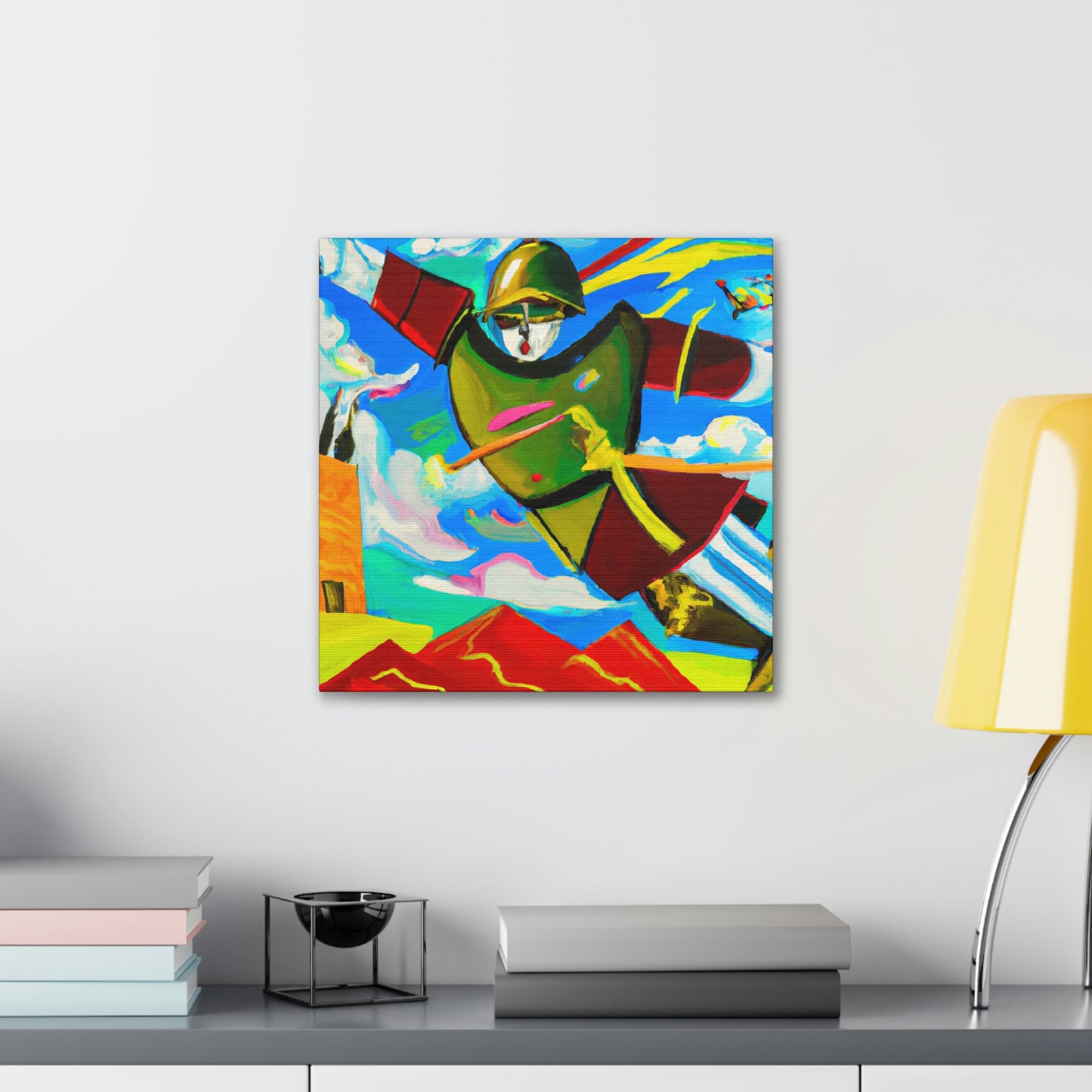 Soldier in Starlight. - Canvas