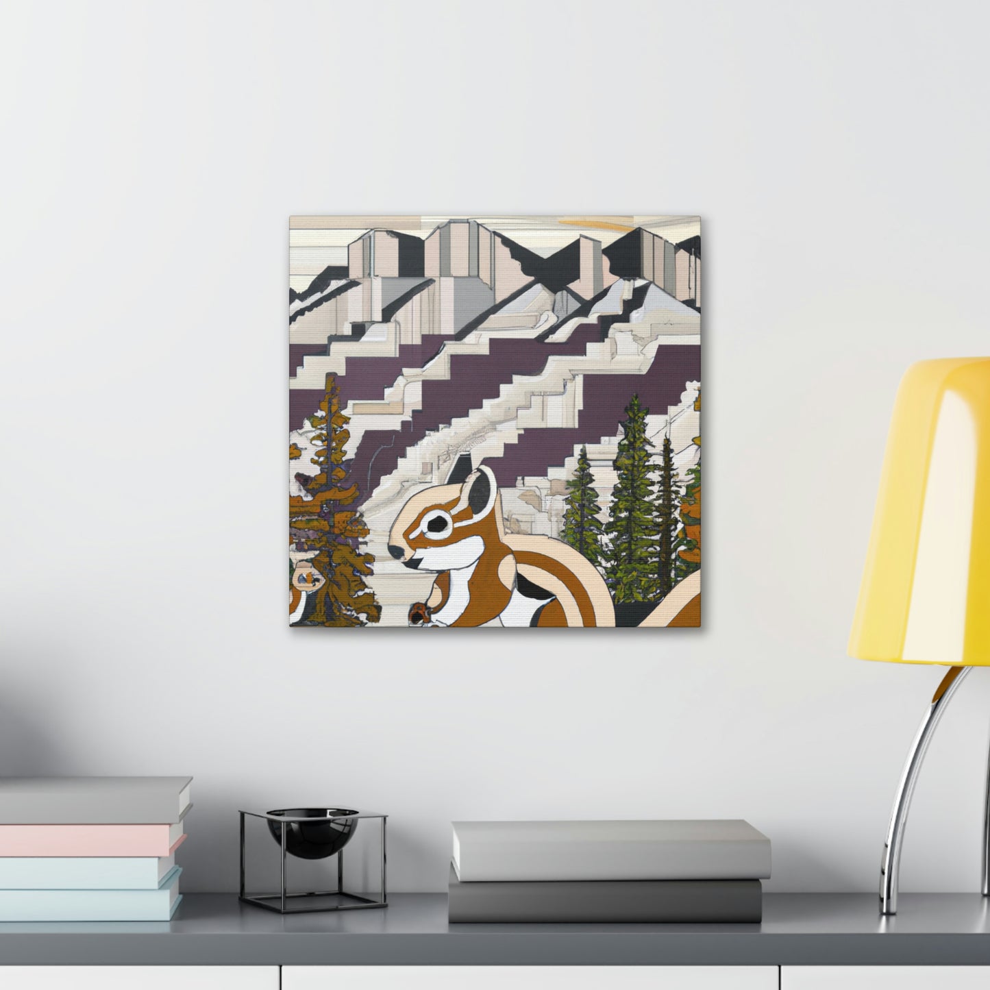 "Chipmunk Jazz Serenade" - Canvas