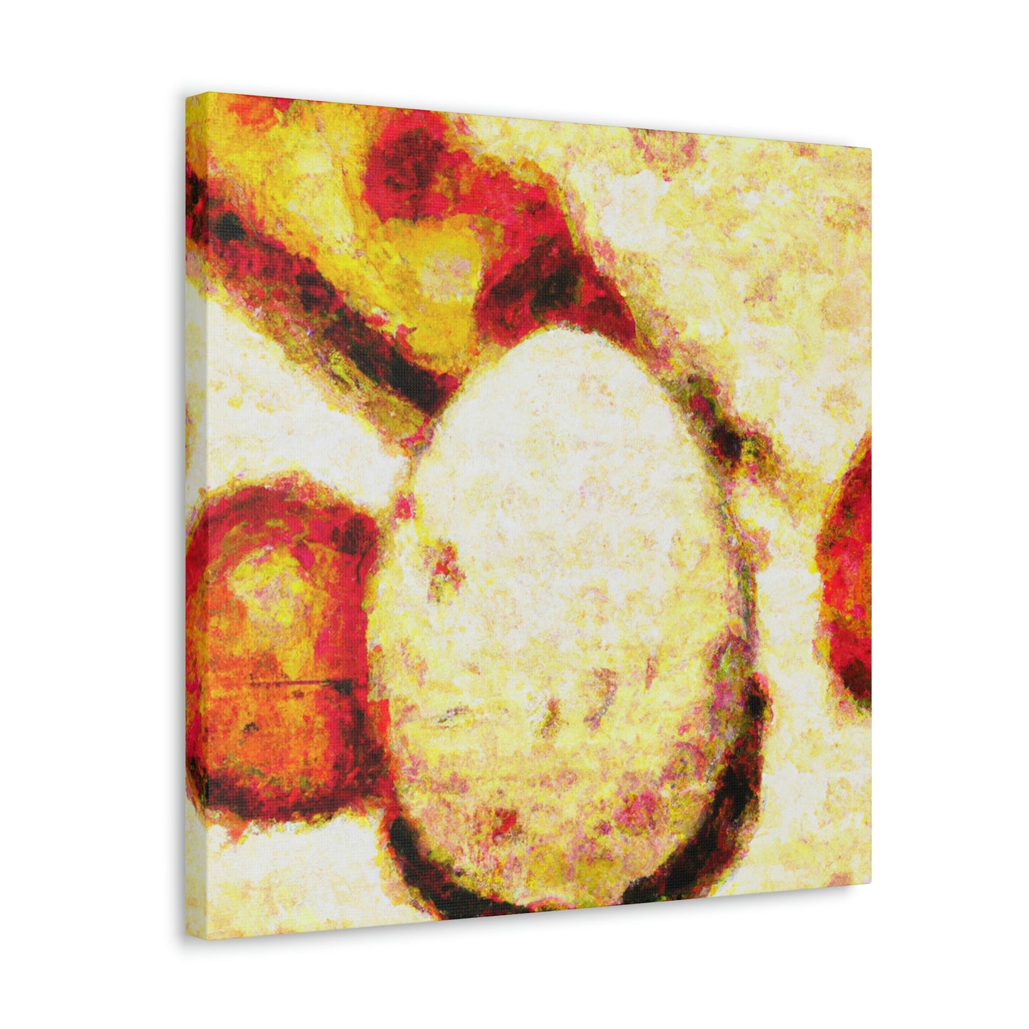 Eggs in Pointillism - Canvas