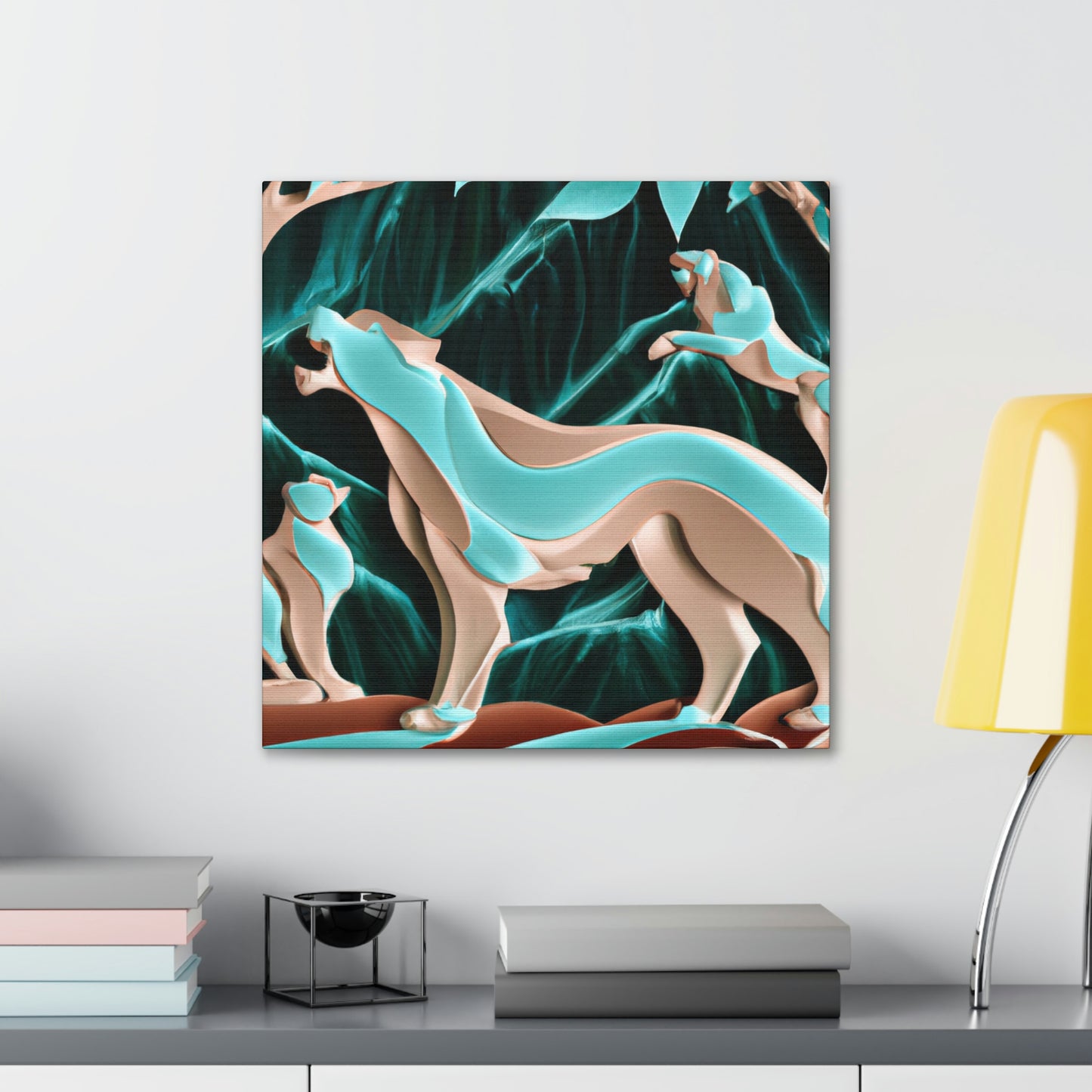 Puma in Art Deco - Canvas