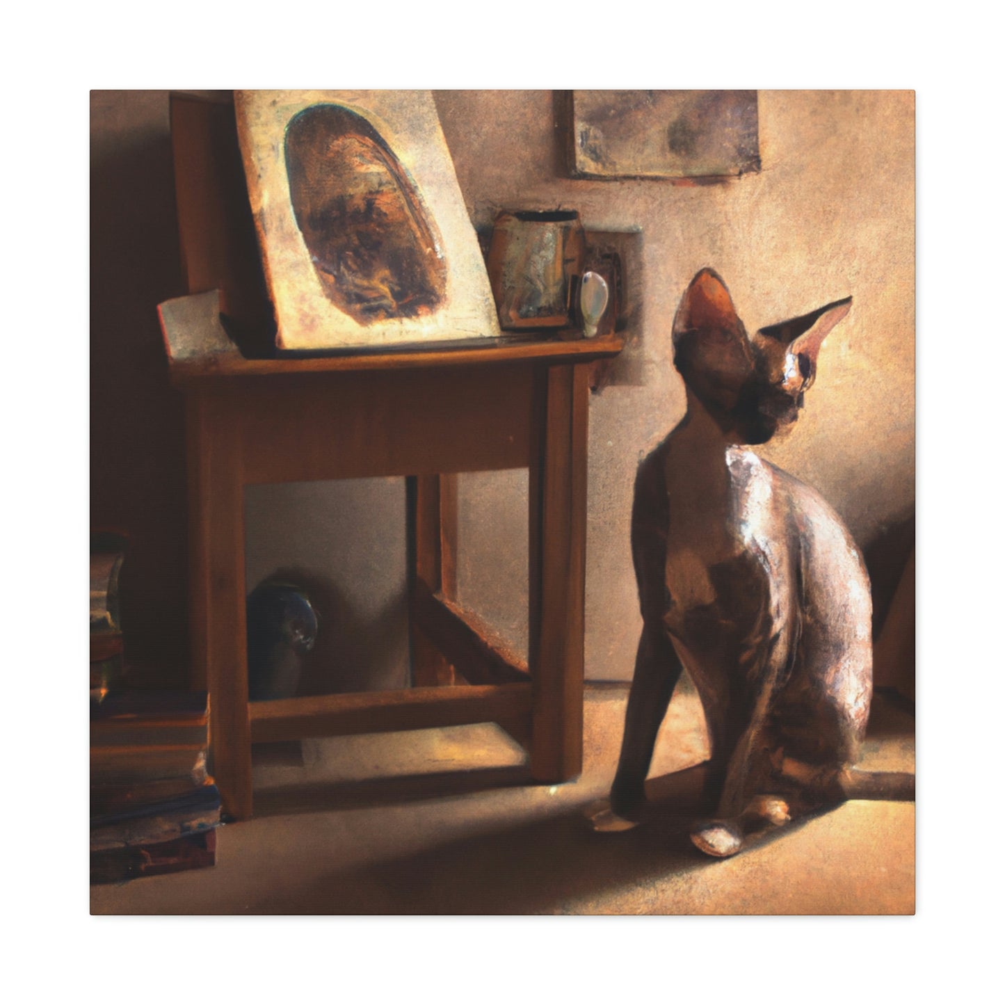 Cat-Shaped Dreamscape - Canvas