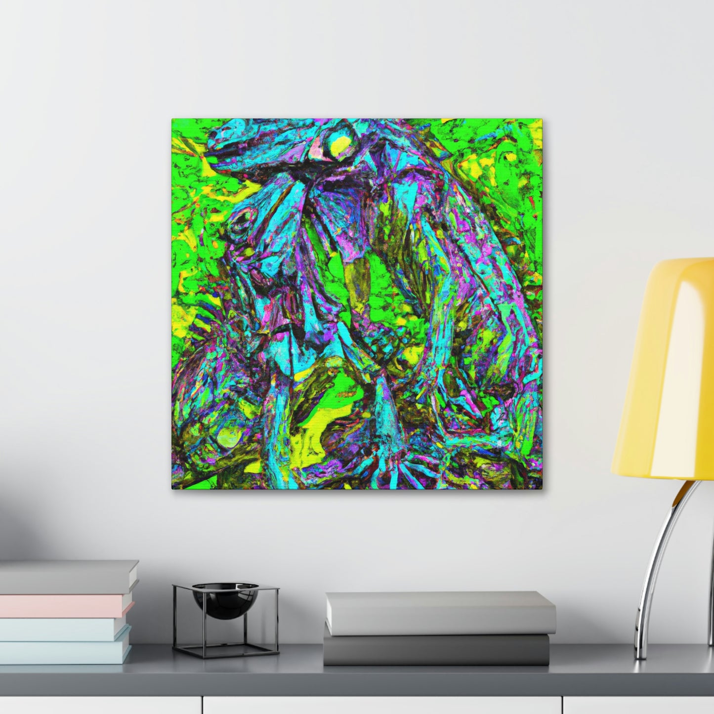 "Iguanas in Abstract". - Canvas