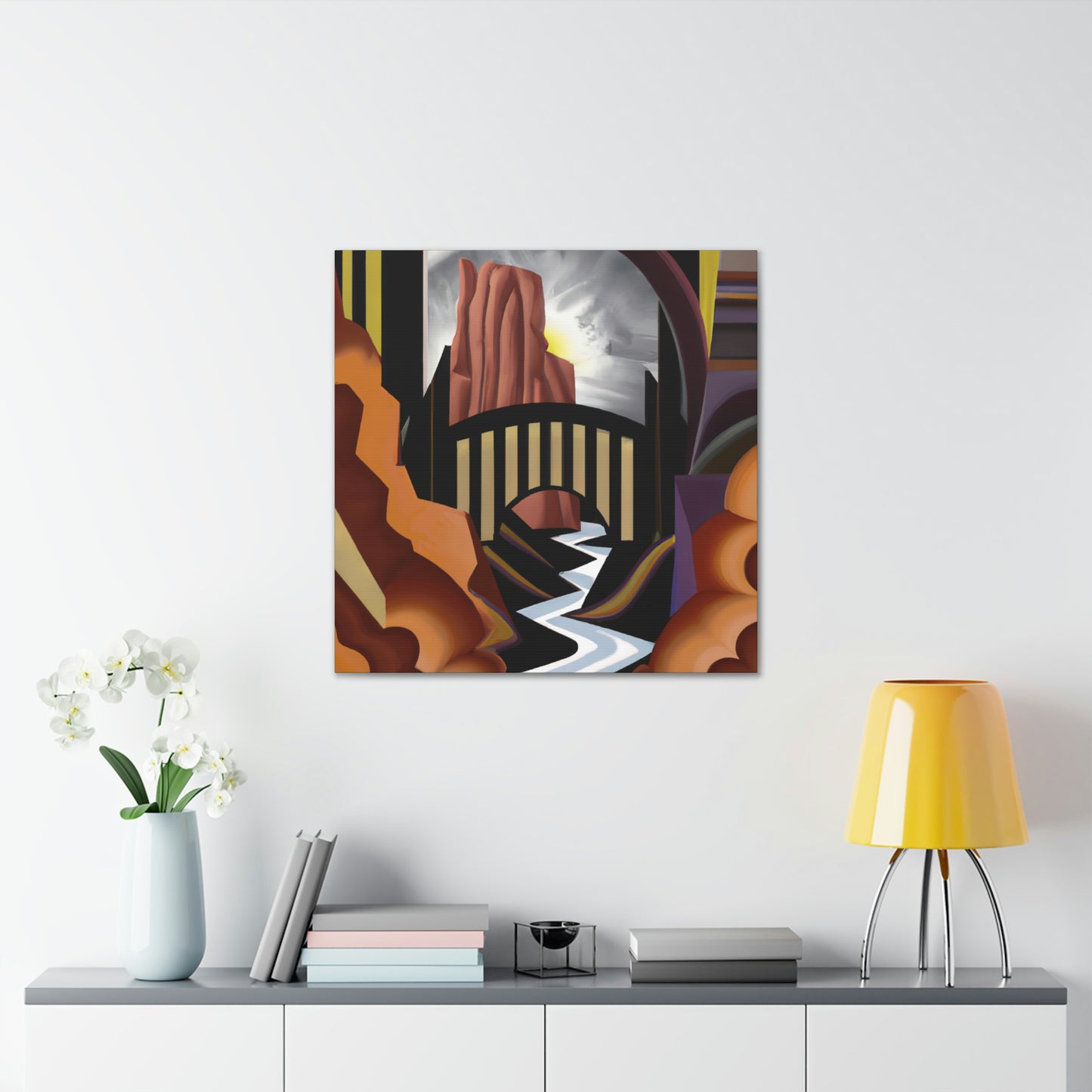 "Canyon of Jazz Age" - Canvas