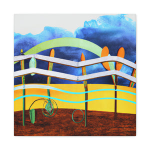 "Fence Delivered Mystery" - Canvas