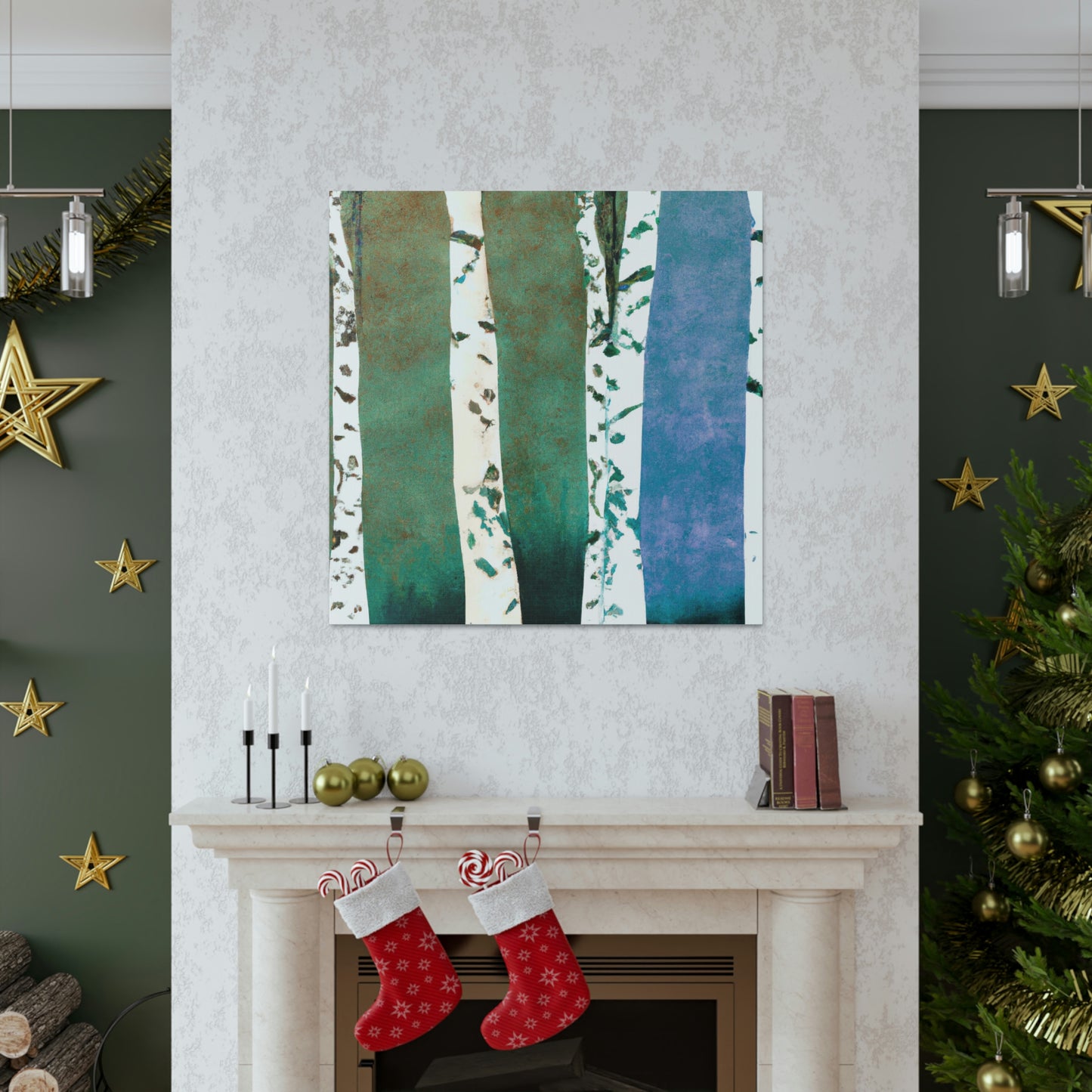 Birch Trees in Bloom - Canvas