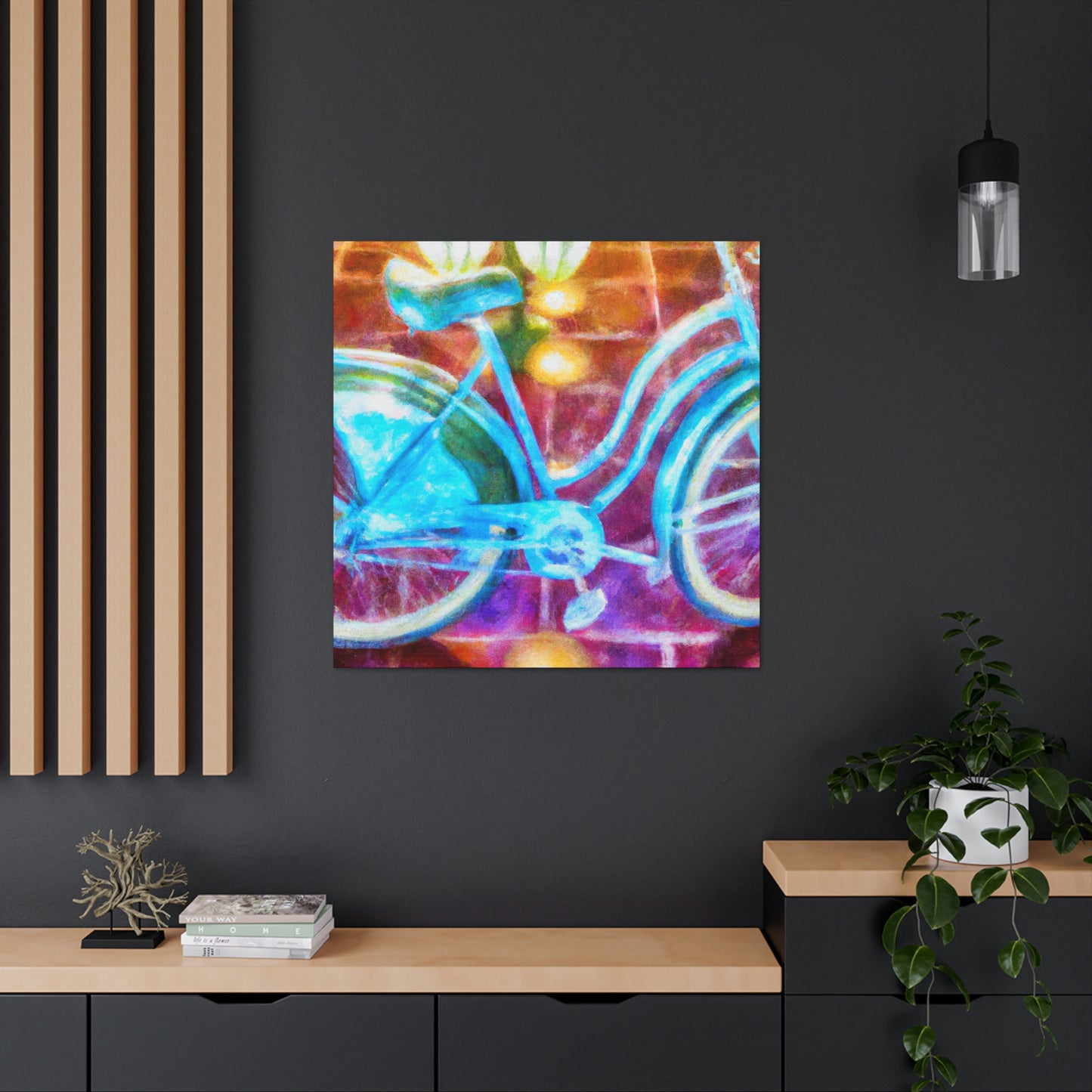 "Riding in Style: Bike" - Canvas