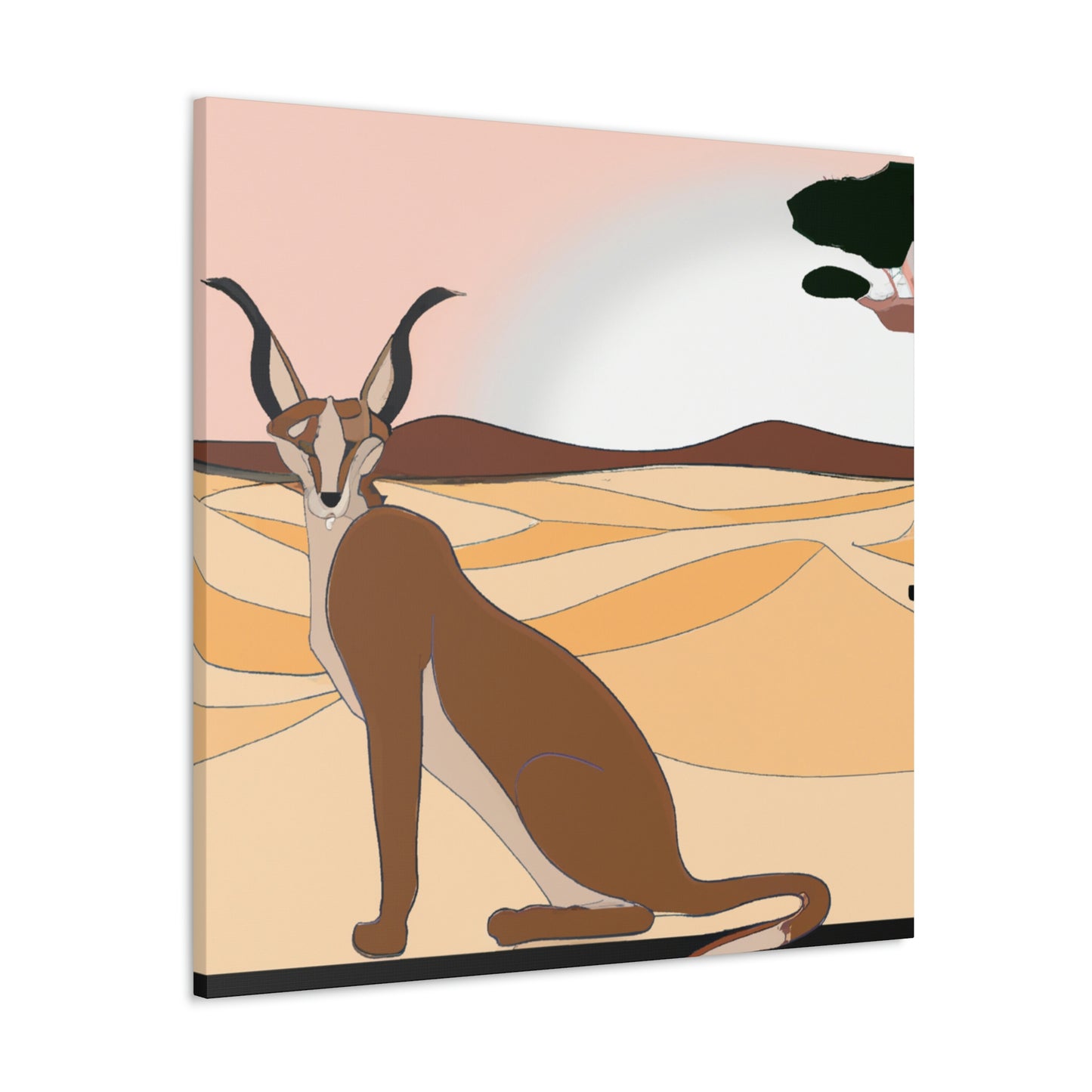 Caracal's Classic Charm - Canvas