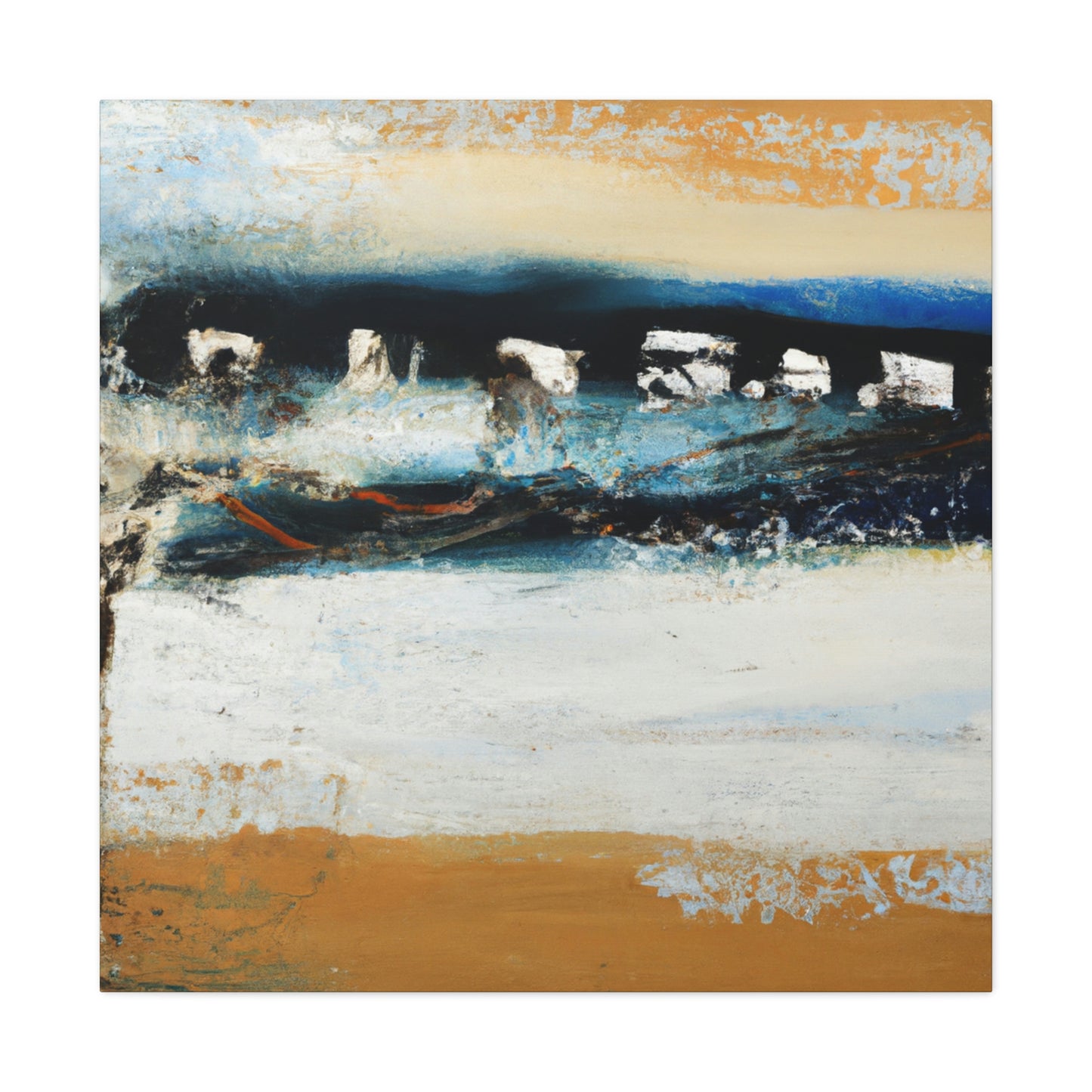 "Tides against the Seawall" - Canvas