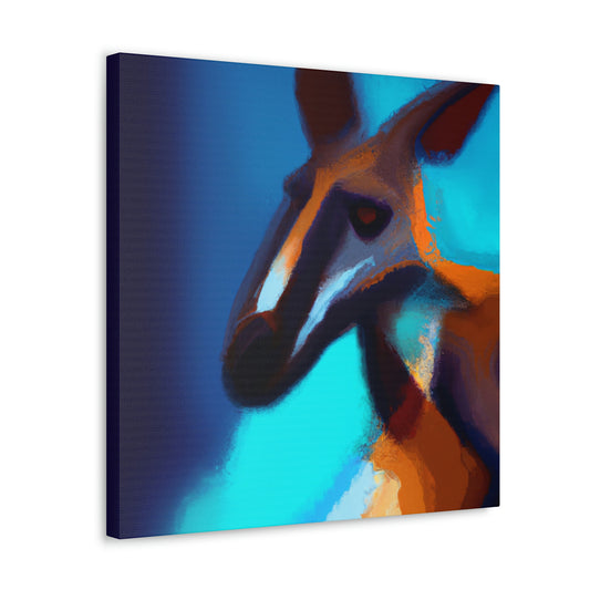 Kangaroo in Abstract - Canvas