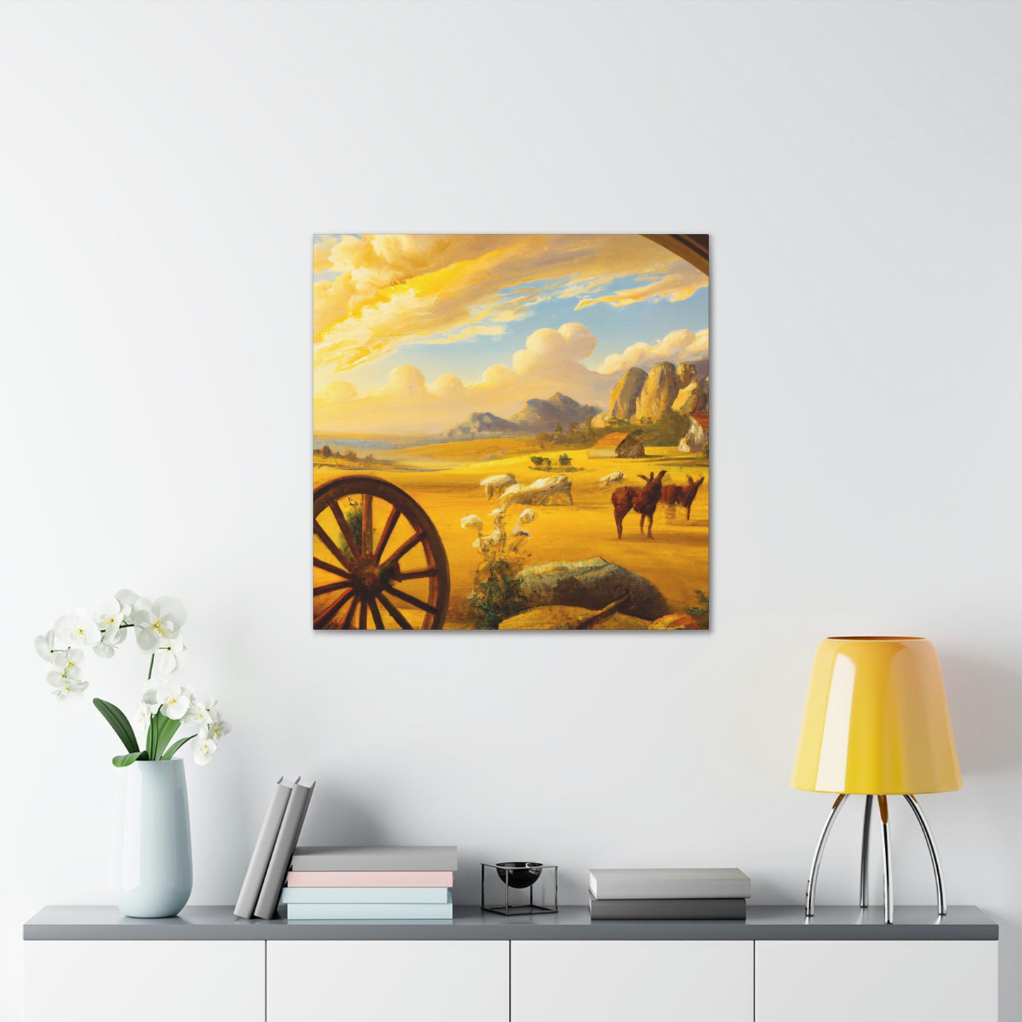 "Wagon Wheel Retrospective" - Canvas