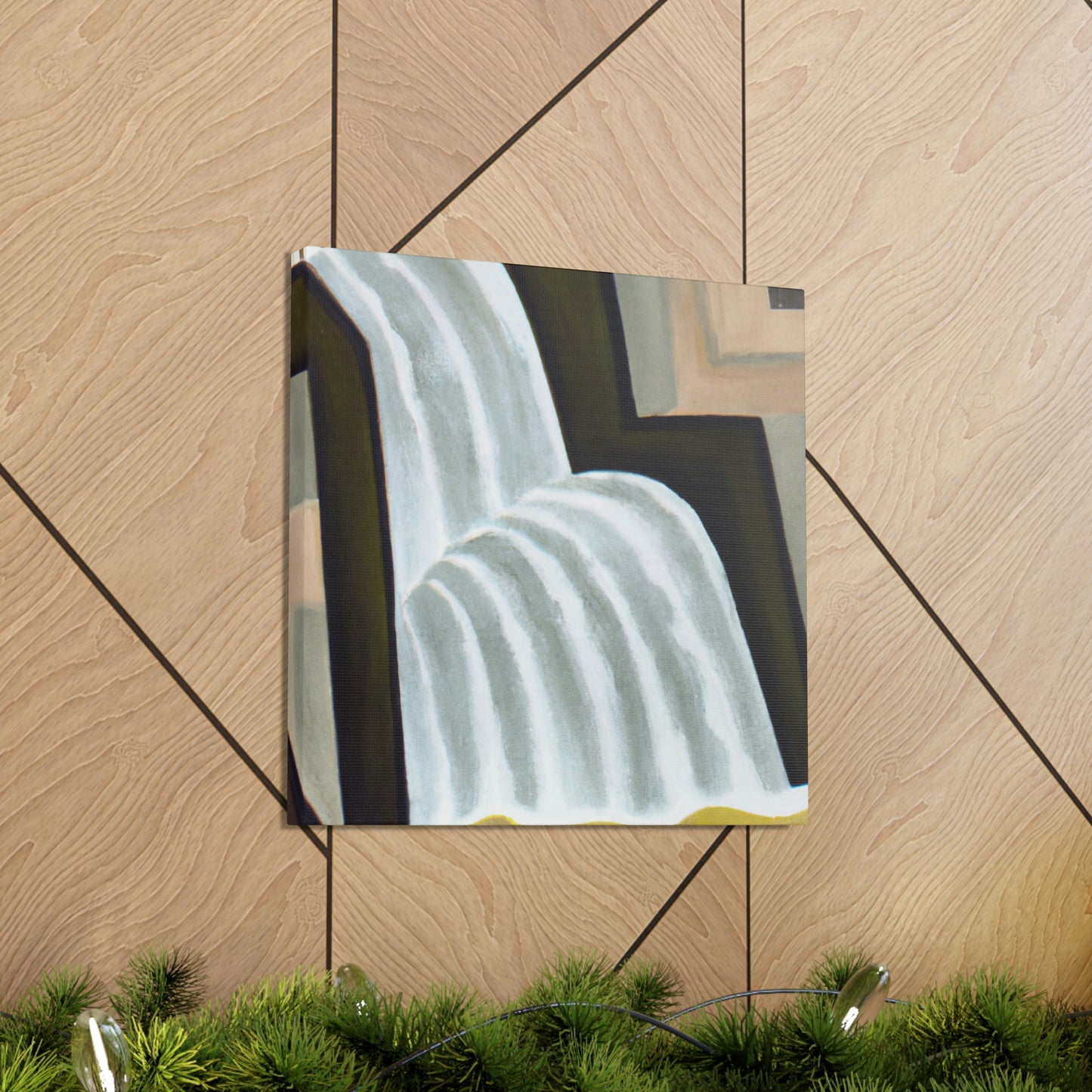 "Falling Water Reflection" - Canvas