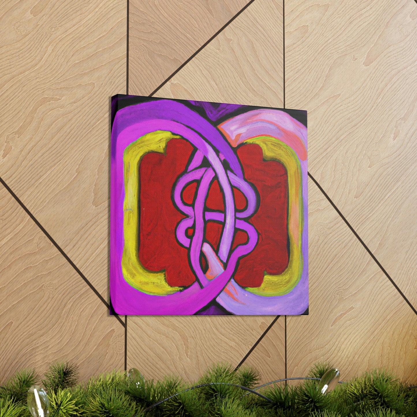 Two Hearts Interlocked - Canvas