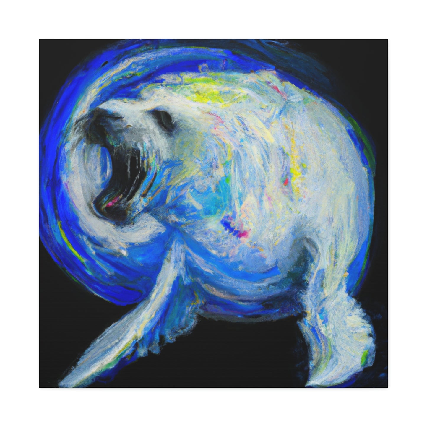 "A vulnerable Harp Seal" - Canvas