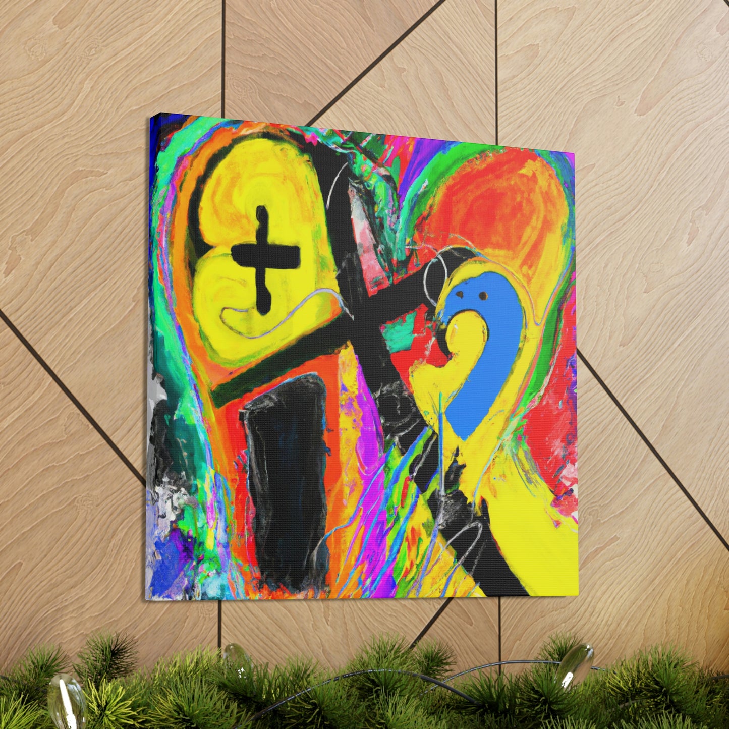 Love's Rainbow Embrace - Canvas