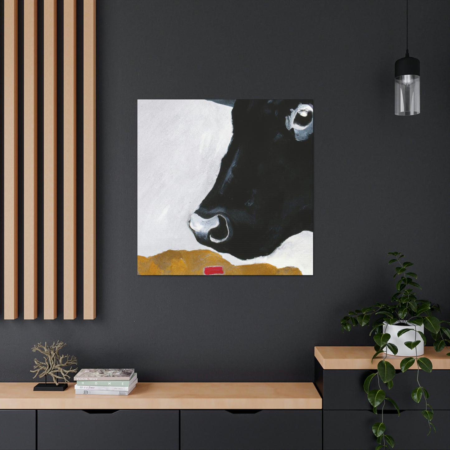 "Black Angus Simplicity" - Canvas