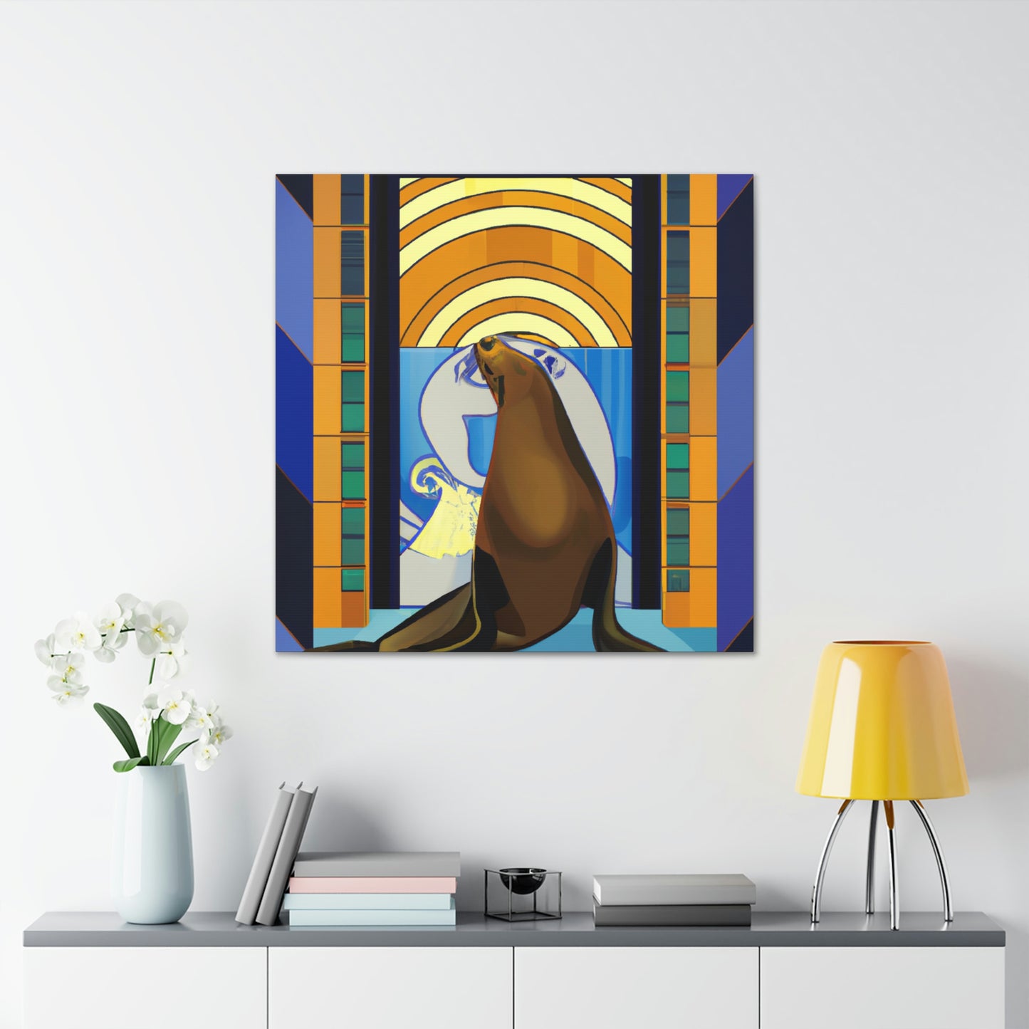 "Lion of the Waves" - Canvas