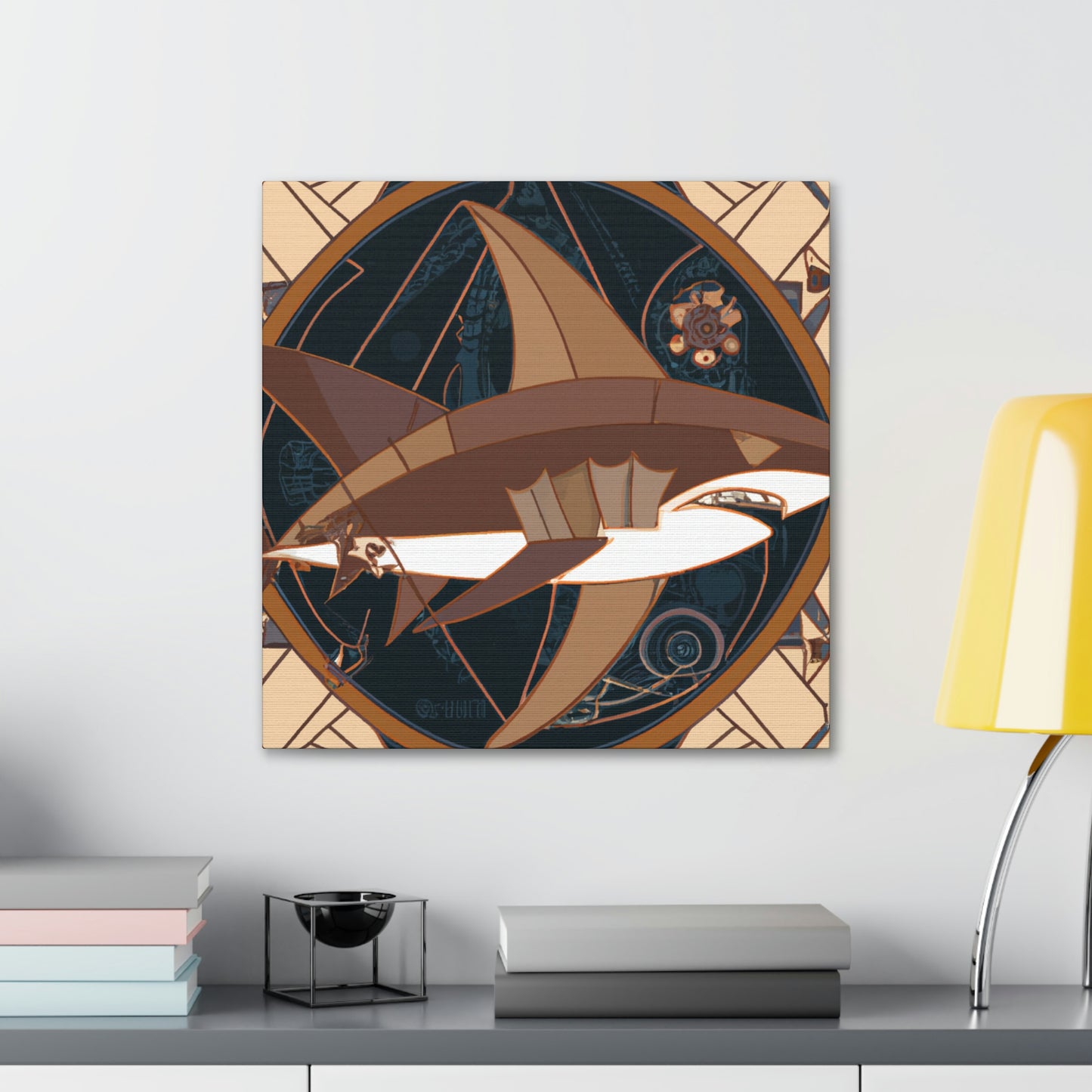 "Shark of the Roaring Twenties" - Canvas