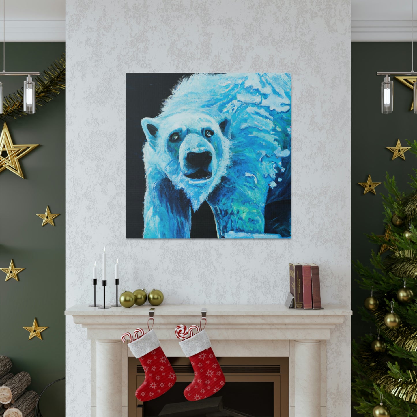 Polar Bear's Embrace - Canvas