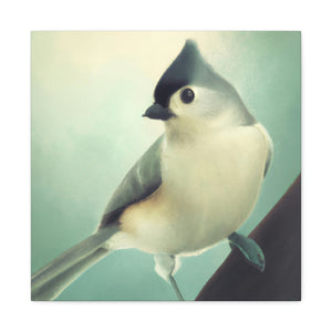 "Titmouse in Art Deco" - Canvas