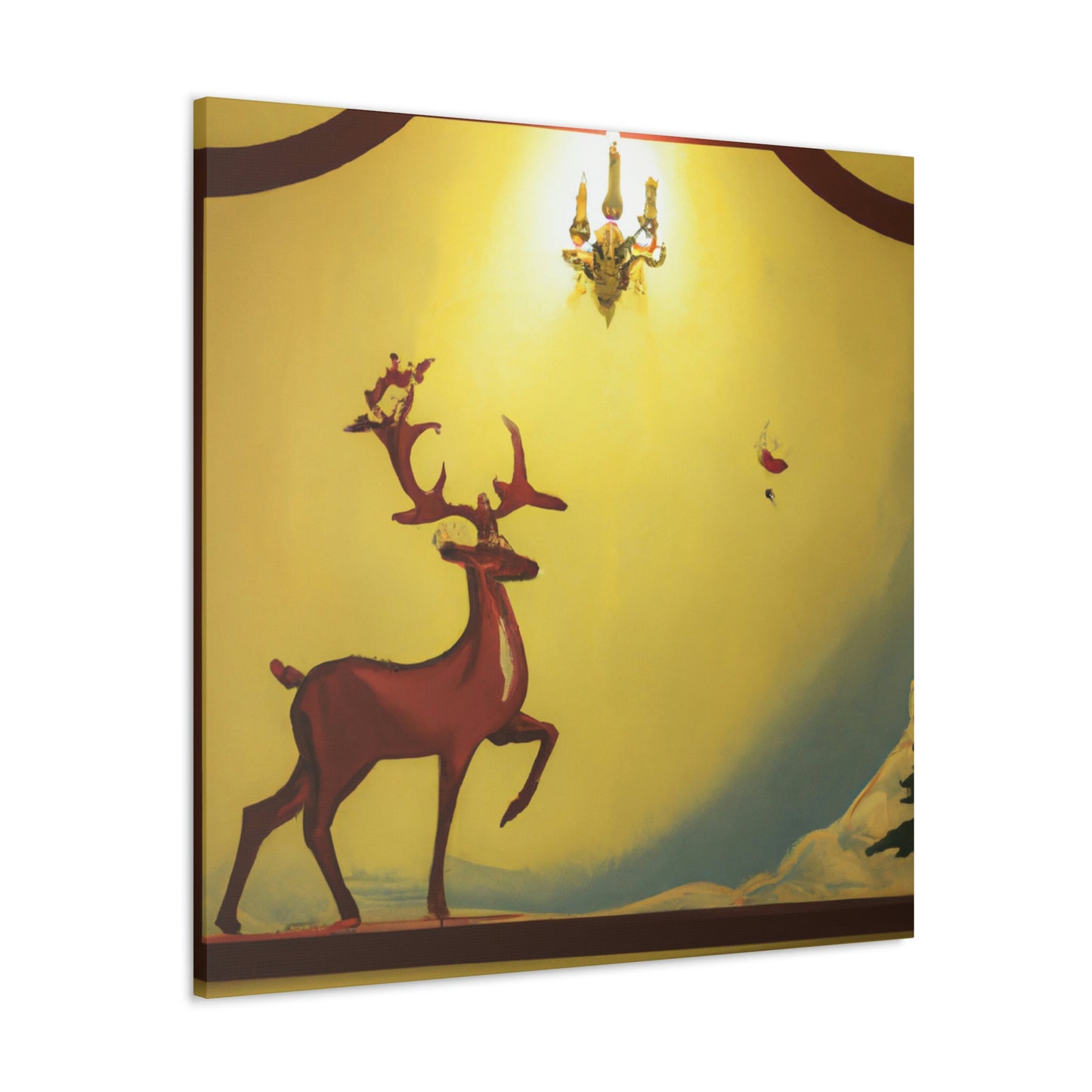 "Reindeer Art Deco" - Canvas