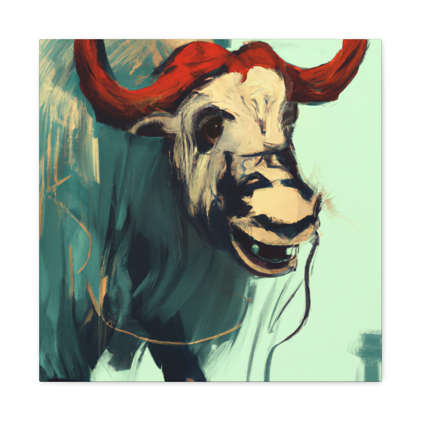 Yaks in the Wilderness - Canvas