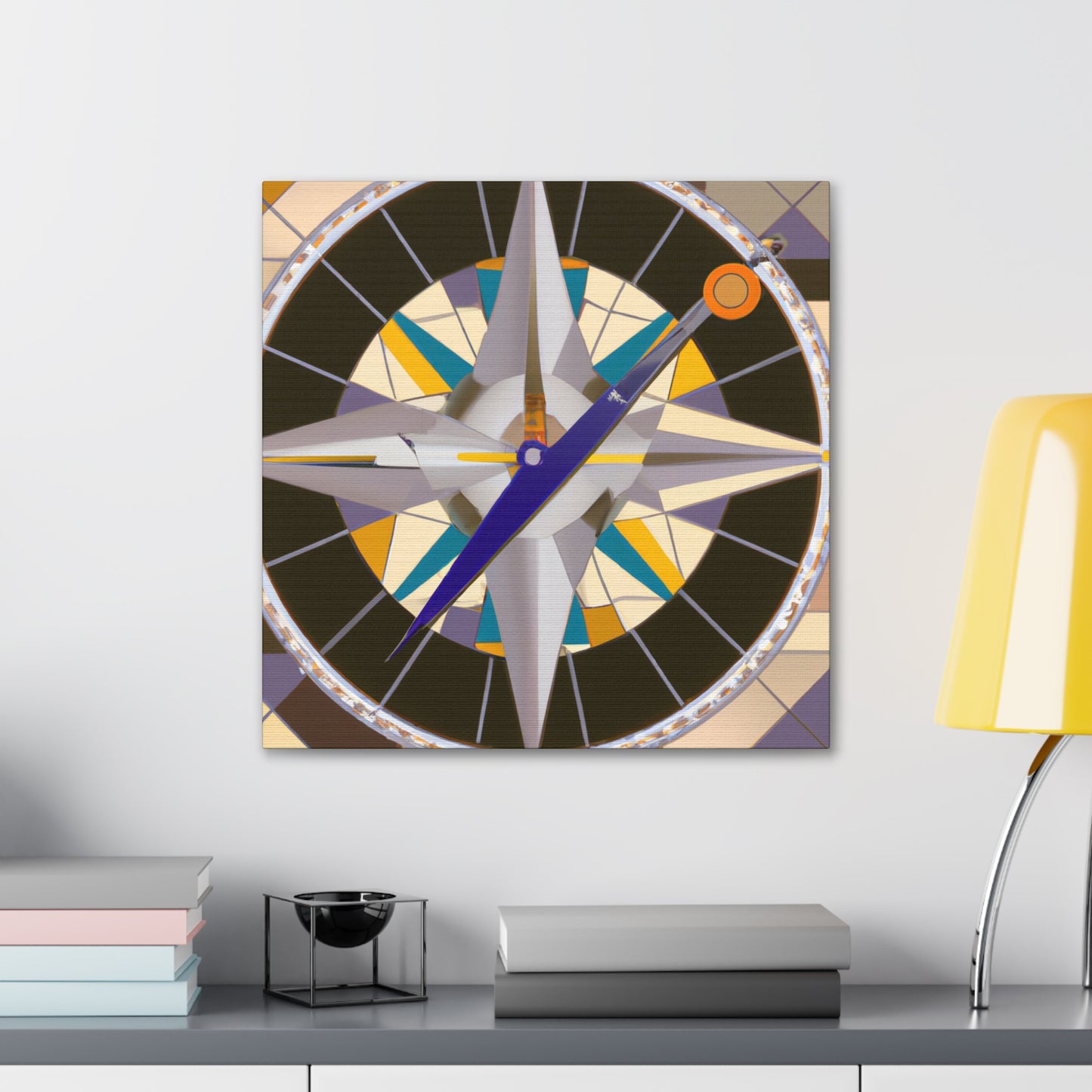 "Compass of Cosmos Glide" - Canvas