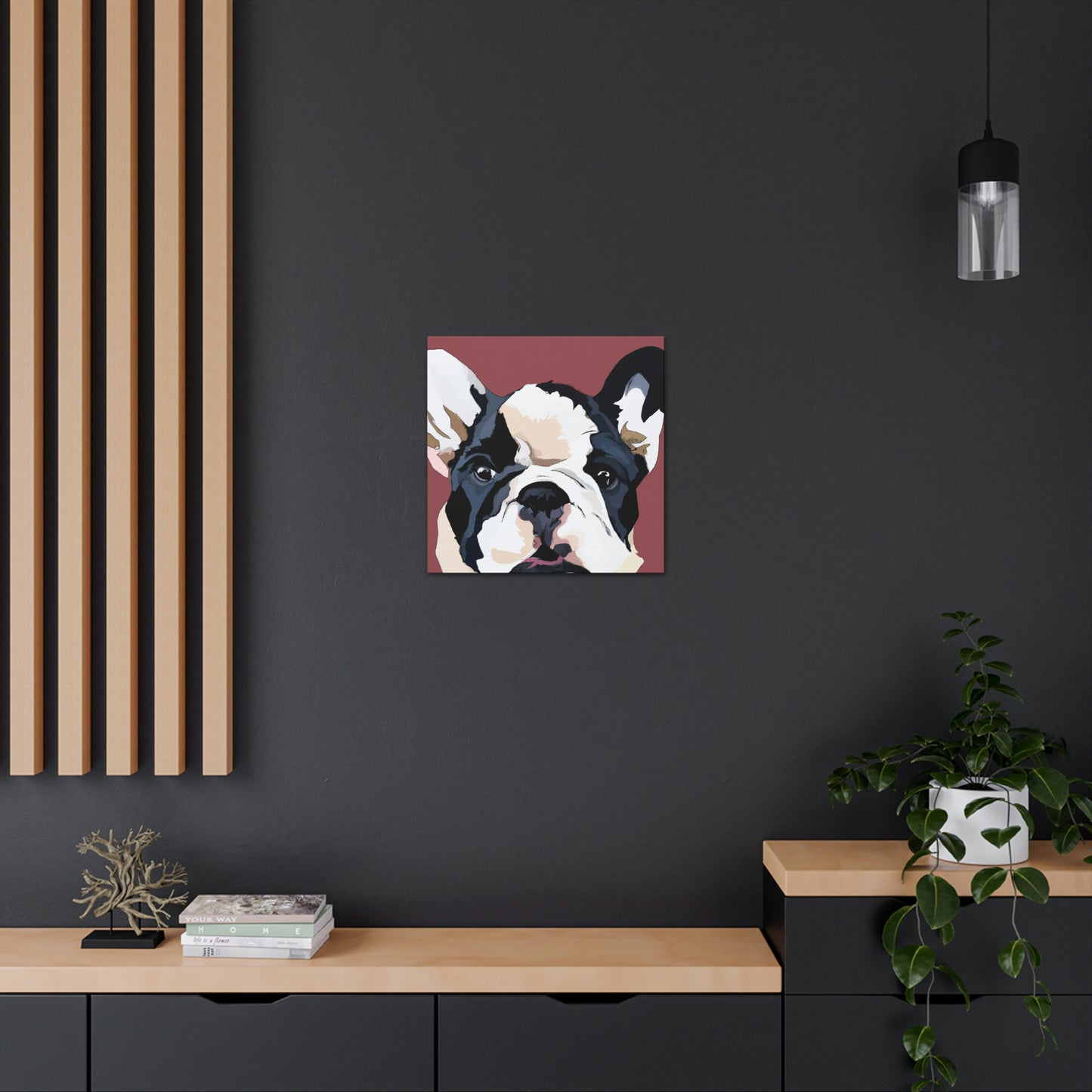 "Bulldog Minimalism Dream" - Canvas