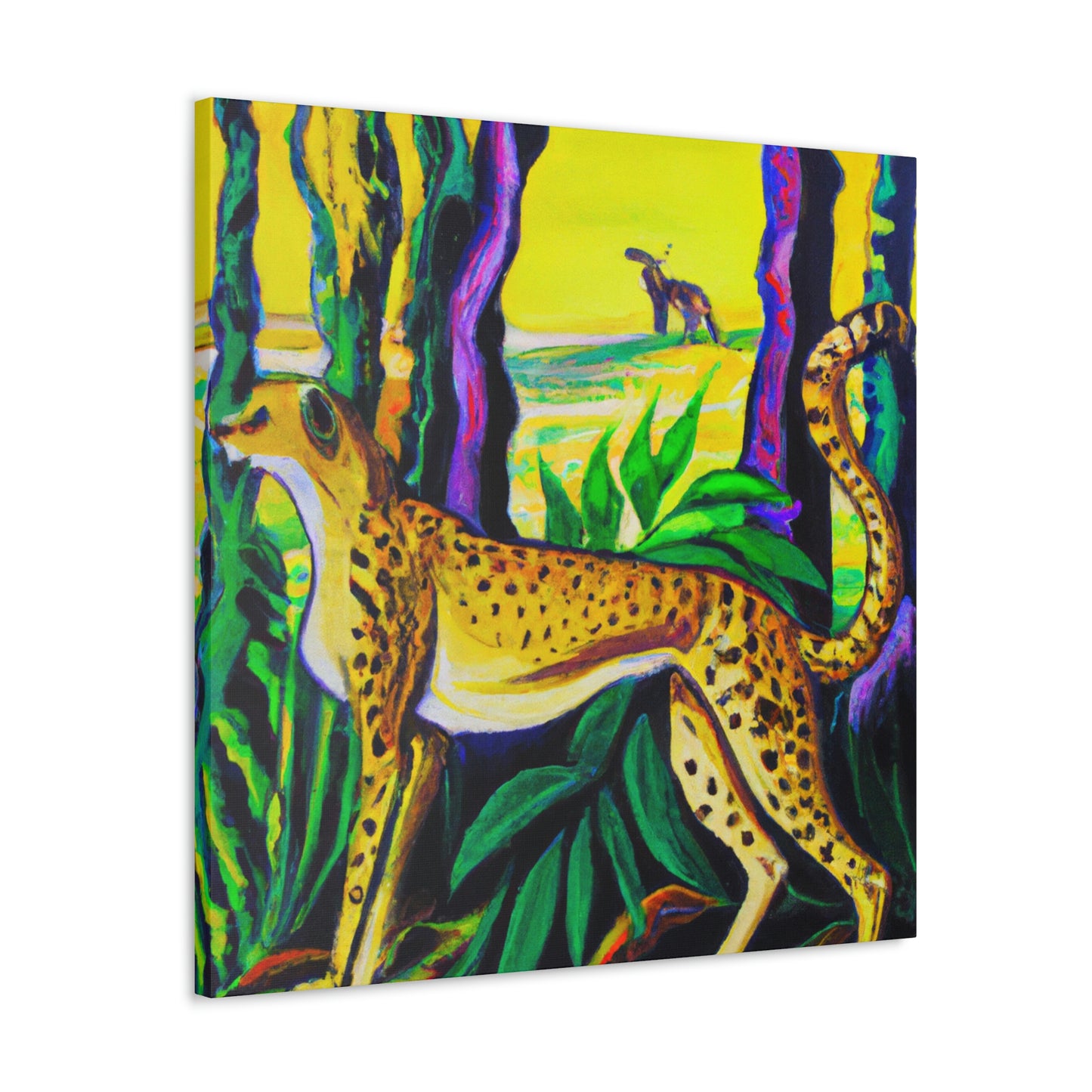 "Cheetah's Jazz Roar" - Canvas