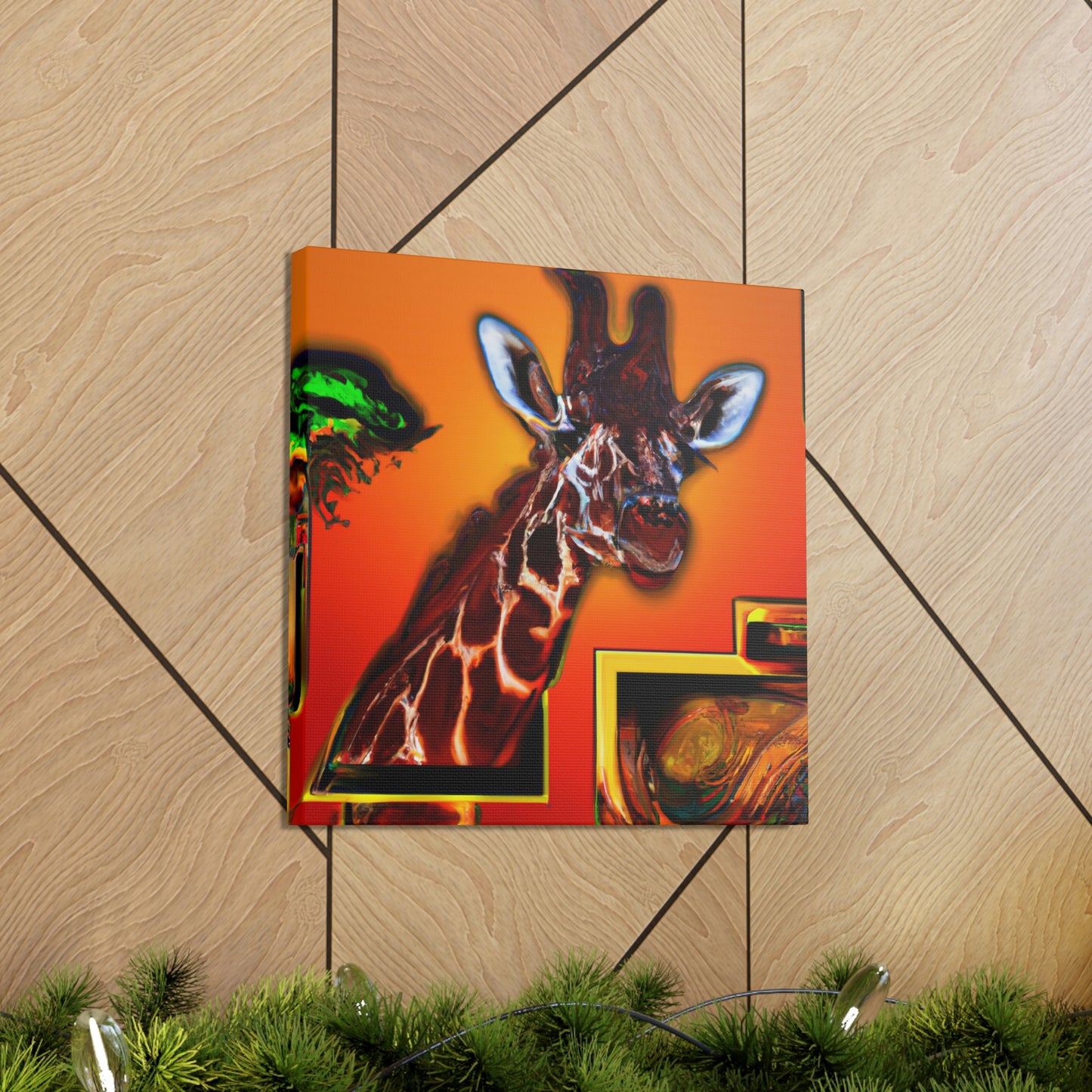 Giraffe in Art Deco - Canvas